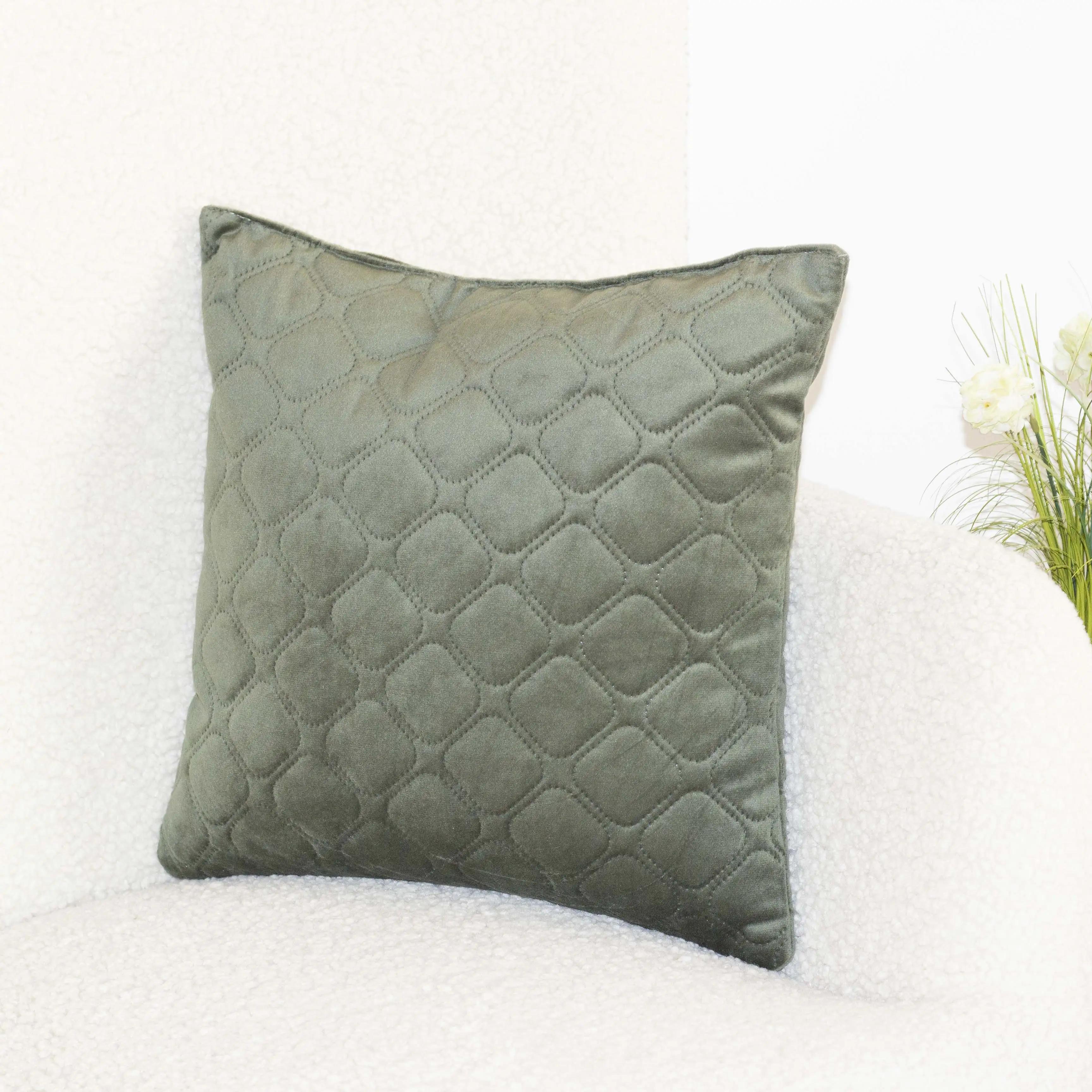 Подушка декоративна "VELURE" Dark Green, 40x40 - Фото 2