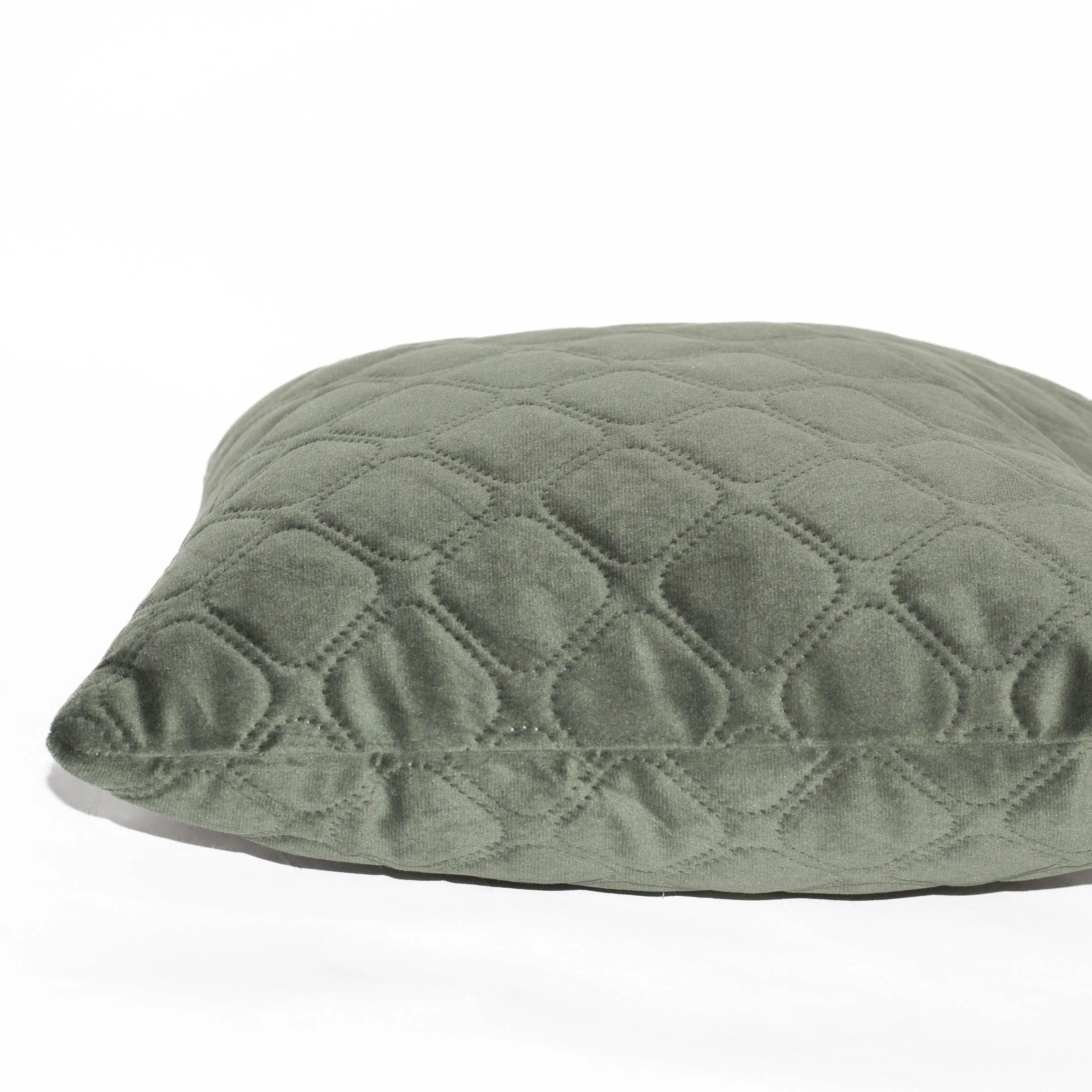 Подушка декоративна "VELURE" Dark Green, 40x40 - Фото 4