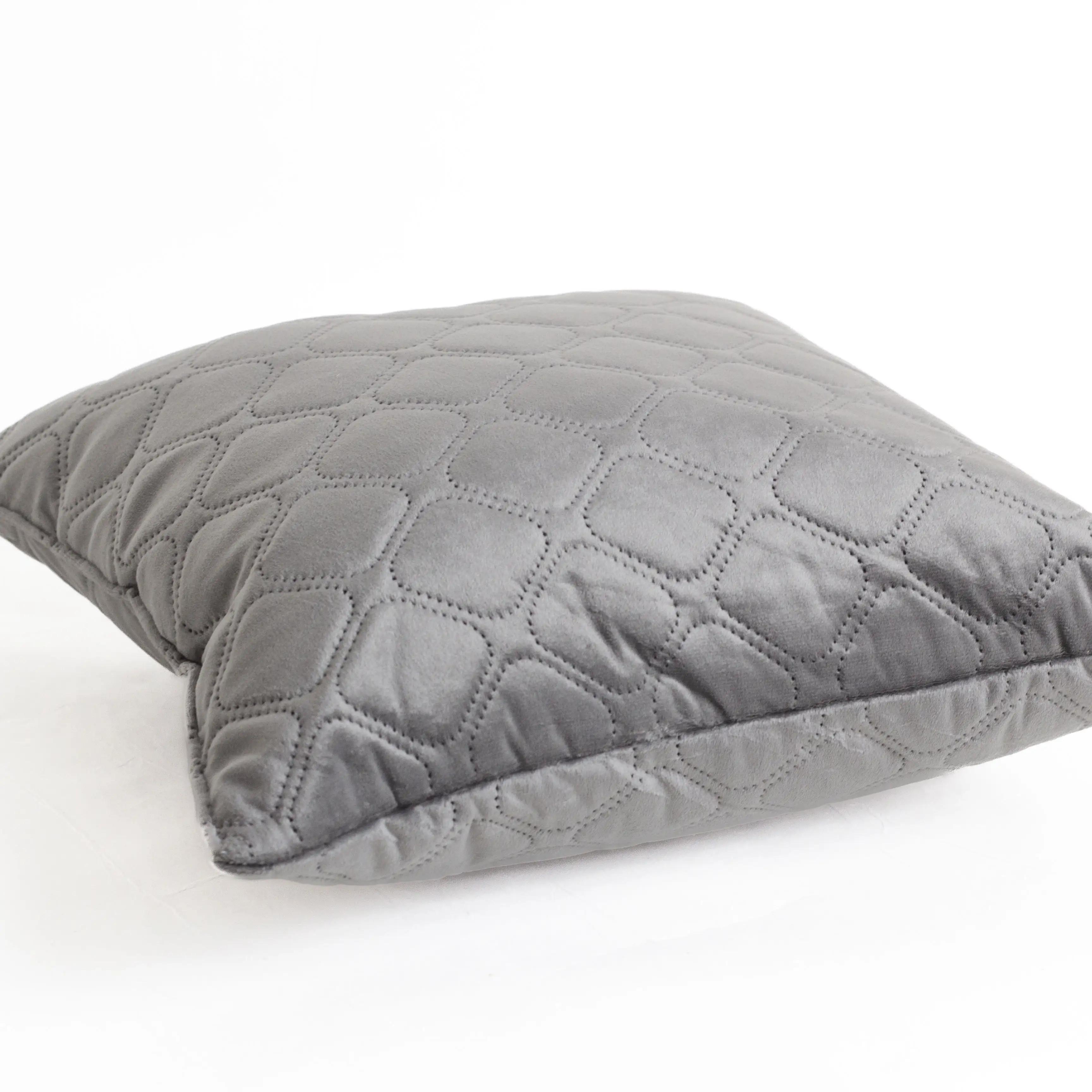 Подушка декоративна "VELURE" Dark Grey, 40x40 - Фото 4