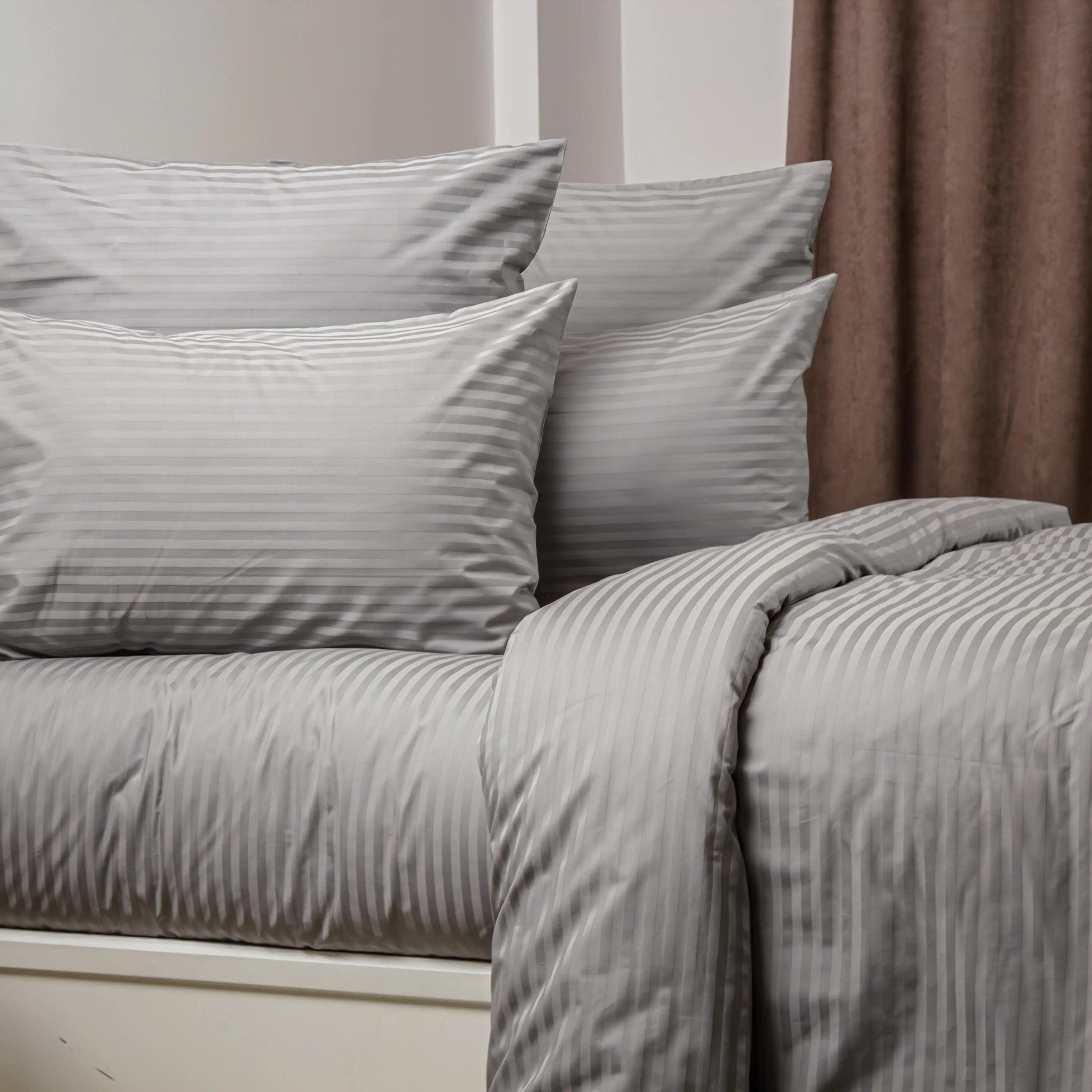 Підковдра ТЕП "СТРАЙП САТИН PREMIUM" Grey еко, 150х215 - Фото 2