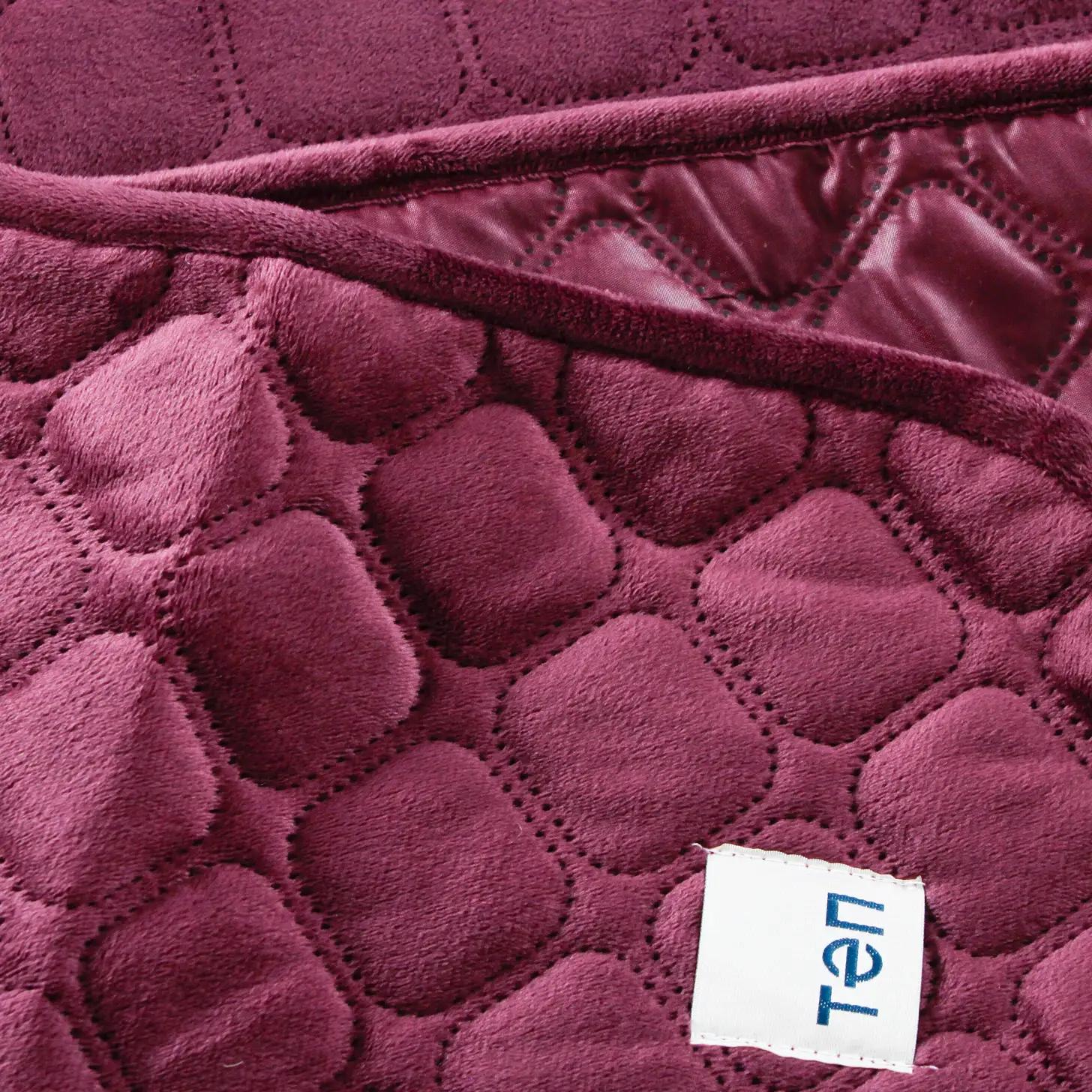 Покривало ТЕП "VELOUR" Бордовий, 150x210 - Фото 5