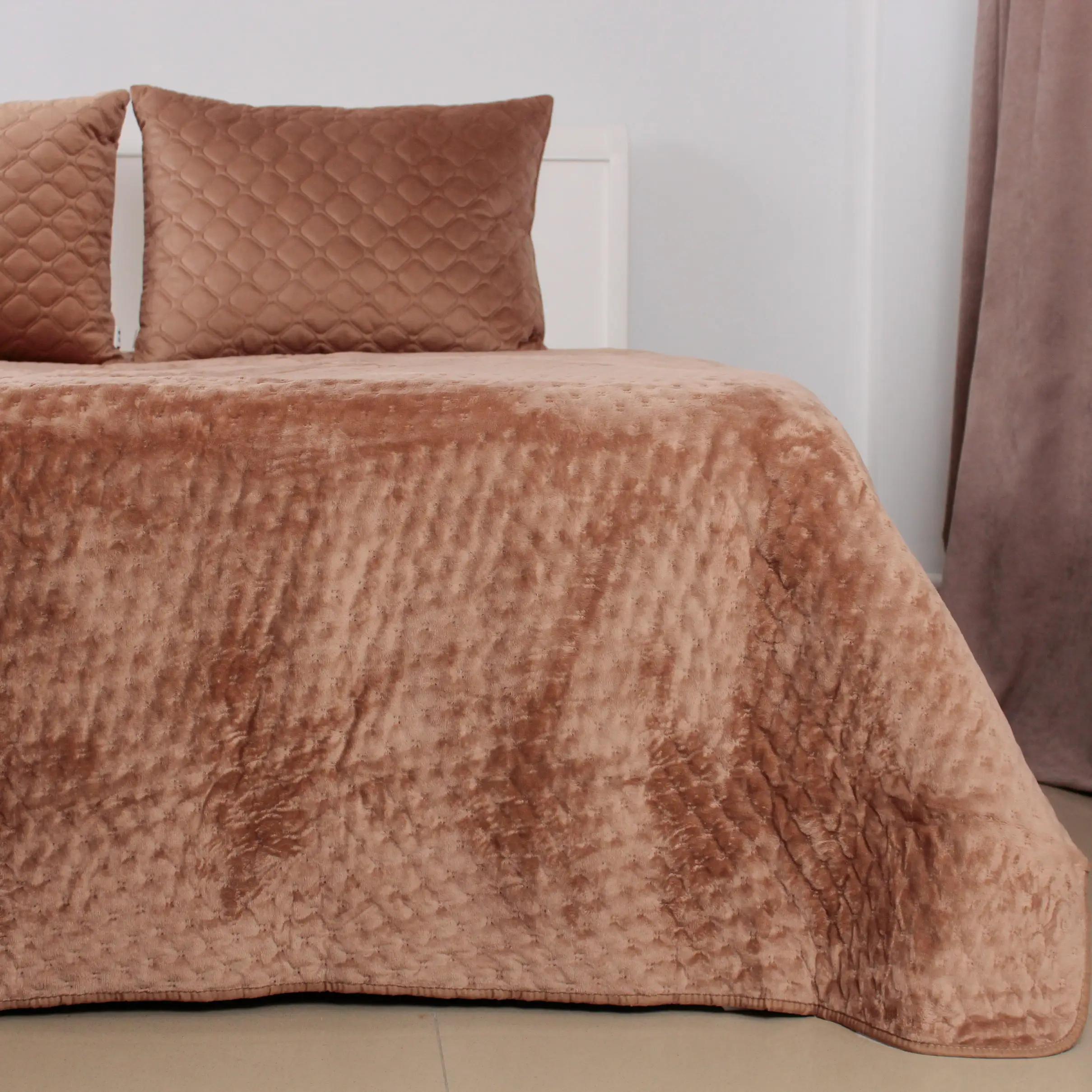 Покривало ТЕП "VELOUR" Капучiно/Зiрочка, 220x240 - Фото 3