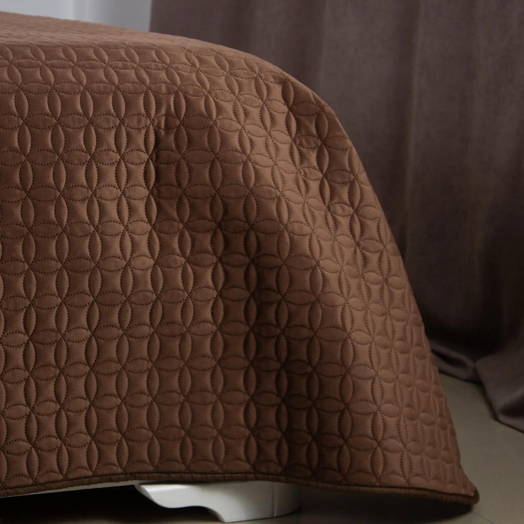 Покривало ТЕП "VELOUR" Коричневий/Мозаїка, 150x210 - Фото 4
