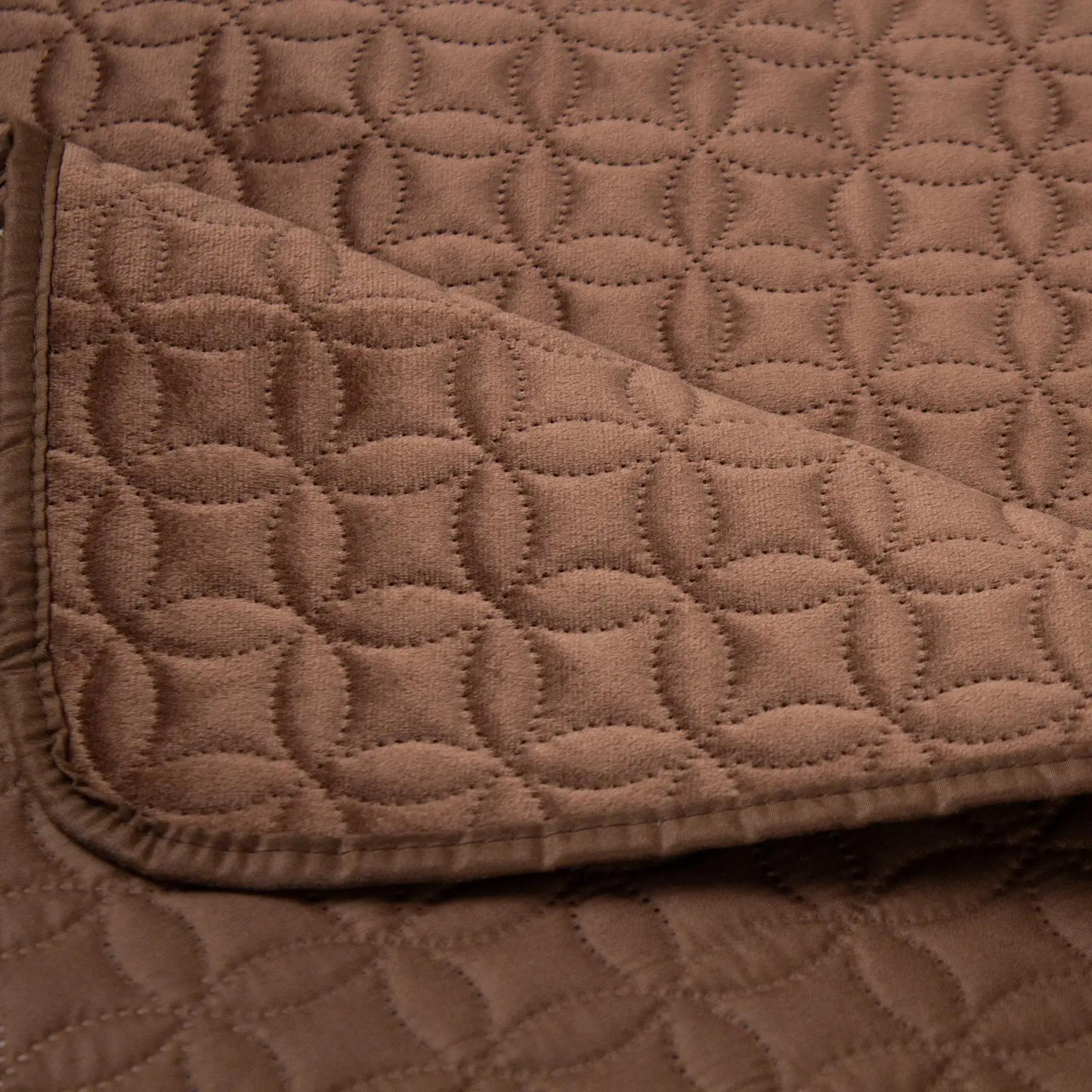 Покривало ТЕП "VELOUR" Коричневий/Мозаїка, 150x210 - Фото 6