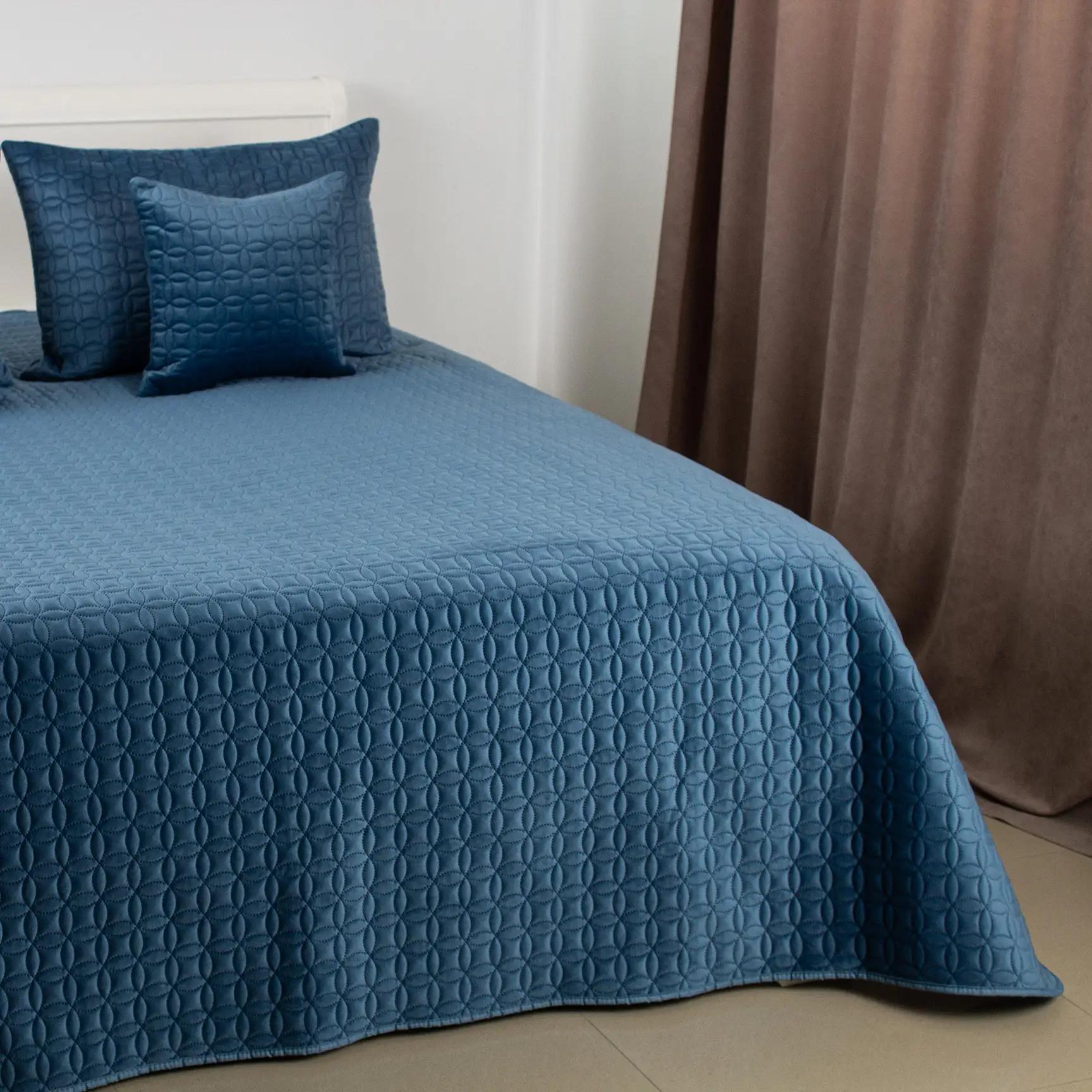 Покривало ТЕП "VELOUR" Темно - синій/Мозаїка, 150x210 - Фото 2