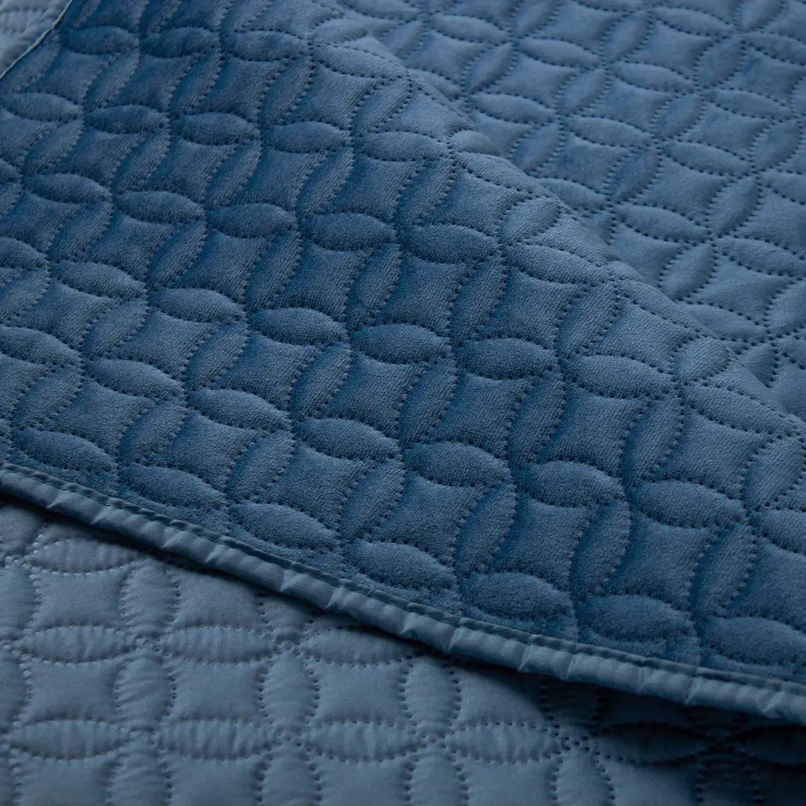 Покривало ТЕП "VELOUR" Темно - синій/Мозаїка, 150x210 - Фото 4