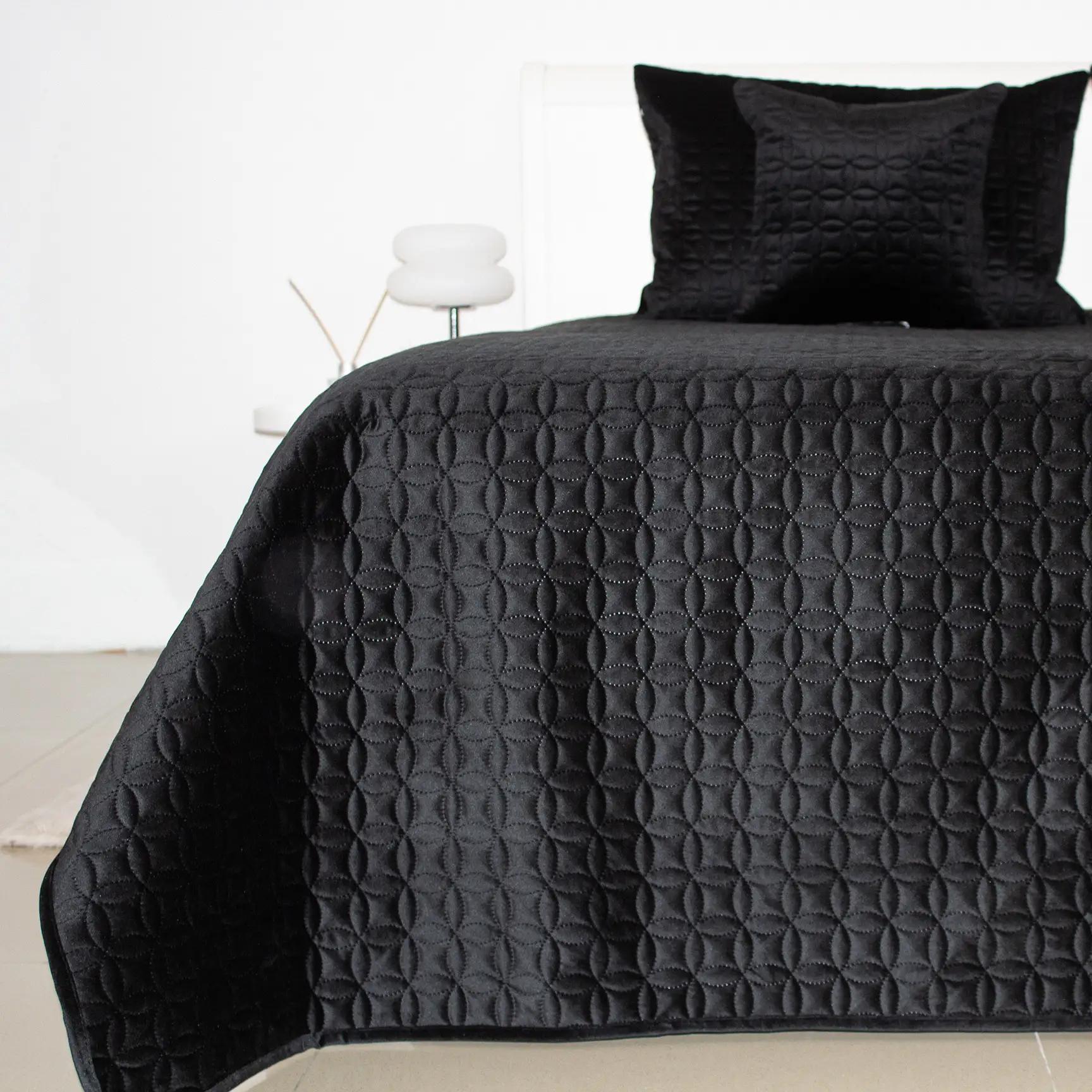 Покривало ТЕП "VELOUR" Чорний/Мозаїка, 150x210 - Фото 3