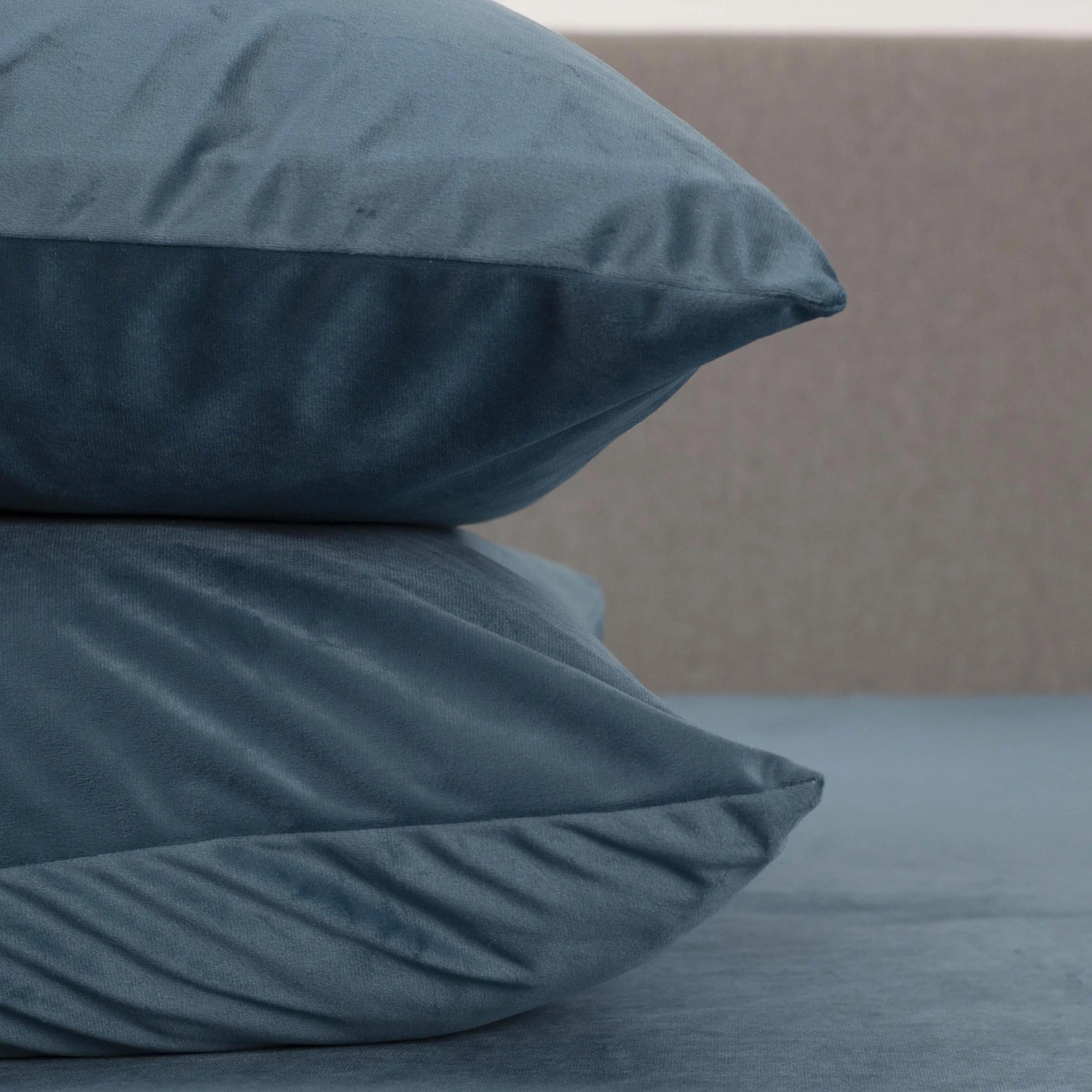 Наволочка декоративна ТЕП "VELOUR" 50x70 з замком, розкроєні Синій