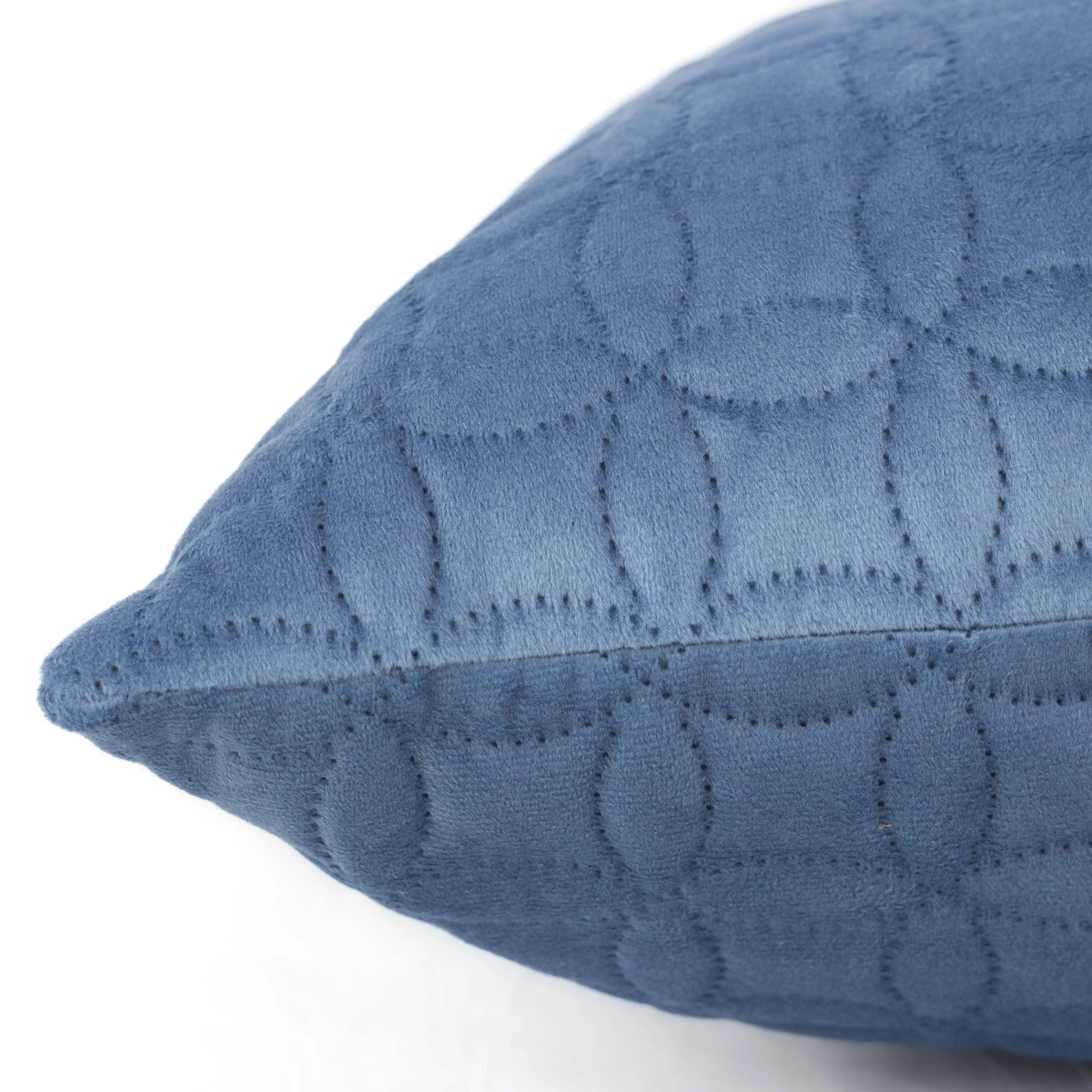 Наволочка декоративна ТЕП "VELOUR" 45*45 см з замком Синій/Мозаїка, 45x45 - Фото 4