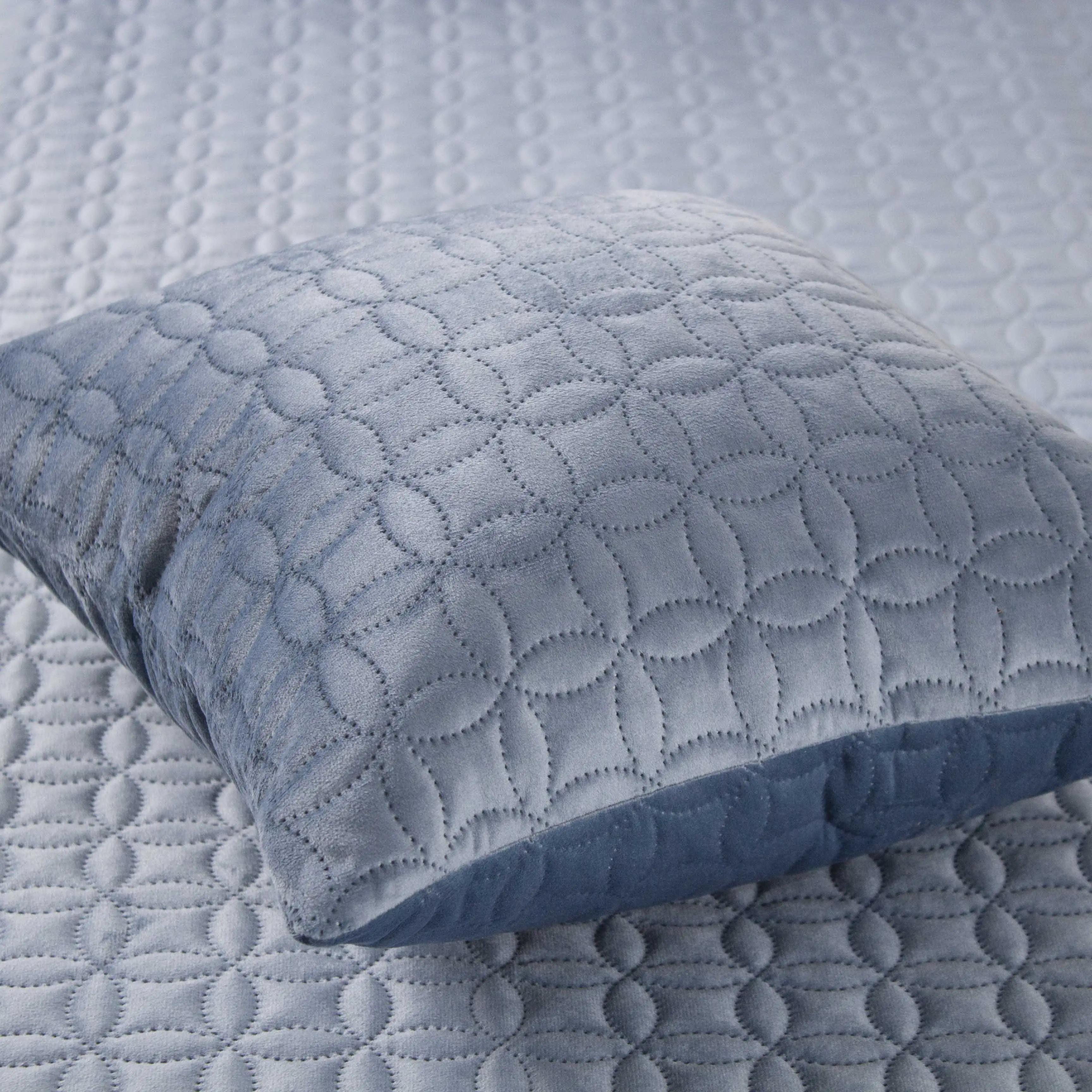 Наволочка декоративна ТЕП "VELOUR" 45*45 см з замком Синій/Мозаїка, 45x45 - Фото 5