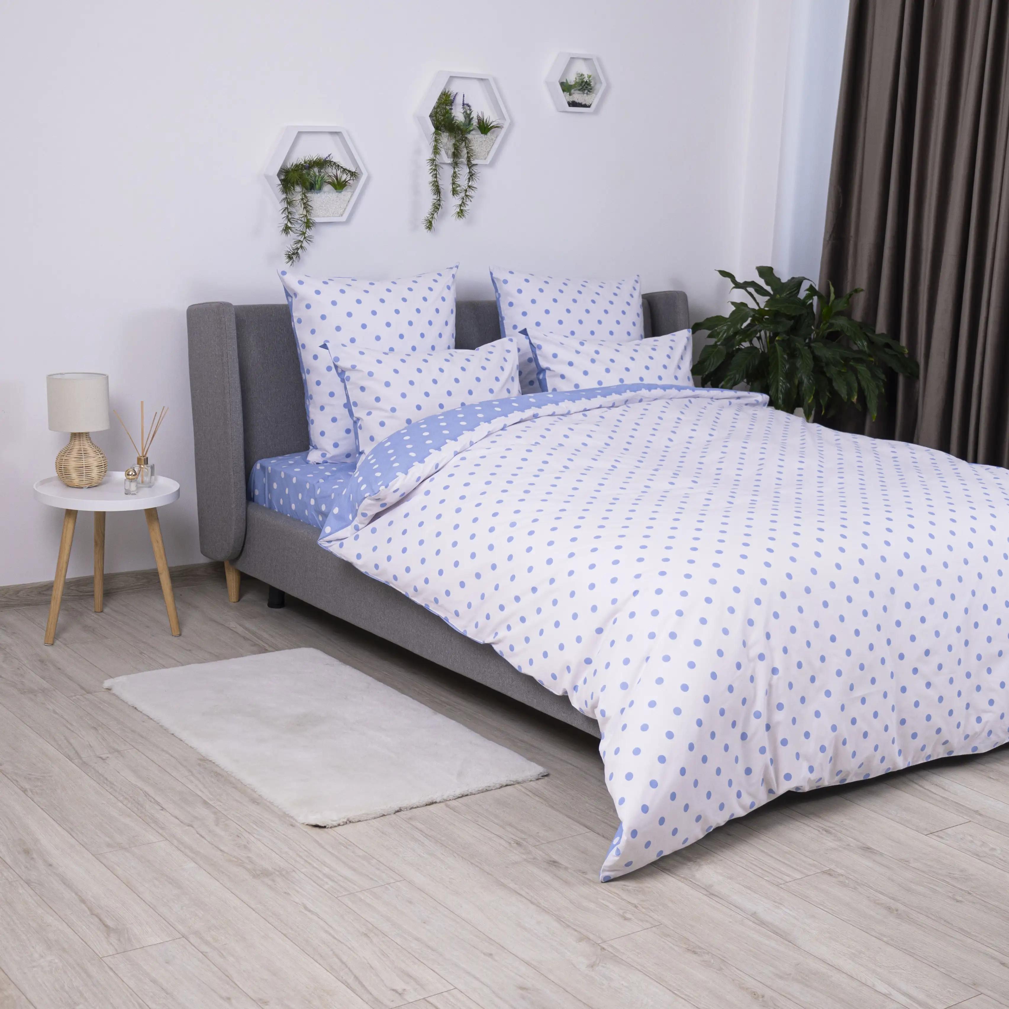 Постільна білизна ТЕП "Happy Sleep" Light Blue Dots, 50x70, полуторна - Фото 3 Постільна білизна ТЕП "Happy Sleep" Light Blue Dots, 50x70, полуторна - Фото 3