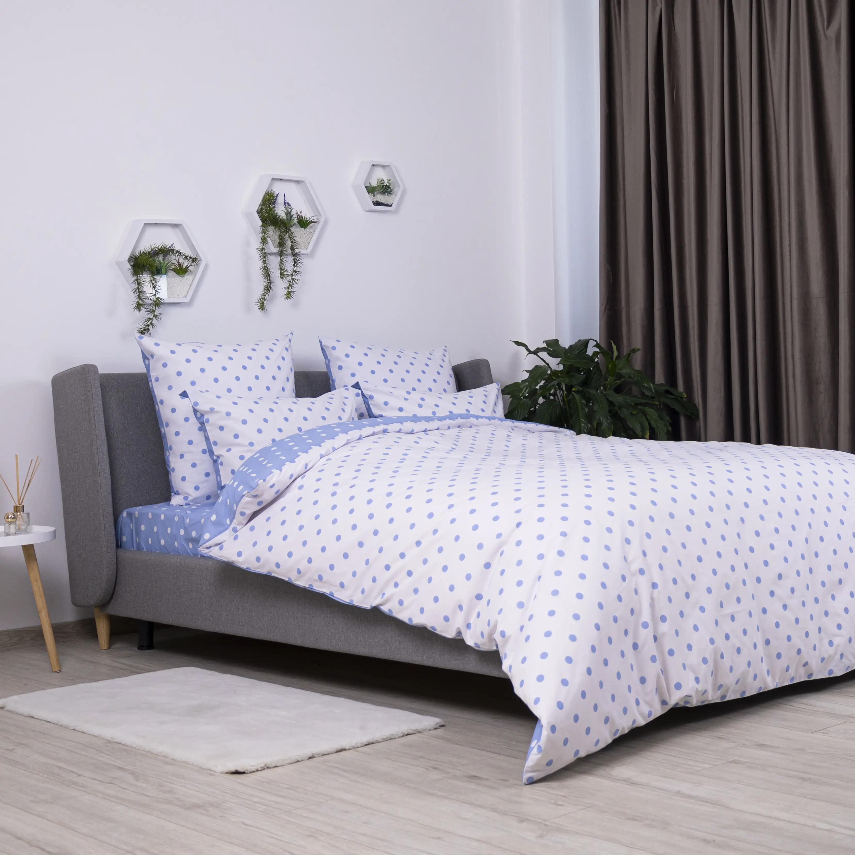 Постільна білизна ТЕП "Happy Sleep" Light Blue Dots, 50x70, полуторна - Фото 4 Постільна білизна ТЕП "Happy Sleep" Light Blue Dots, 50x70, полуторна - Фото 4