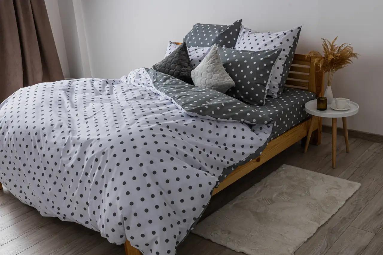 Комплект постільної білизни ТЕП Grey Dots, полуторна - Фото 2 Комплект постільної білизни ТЕП Grey Dots, полуторна - Фото 2