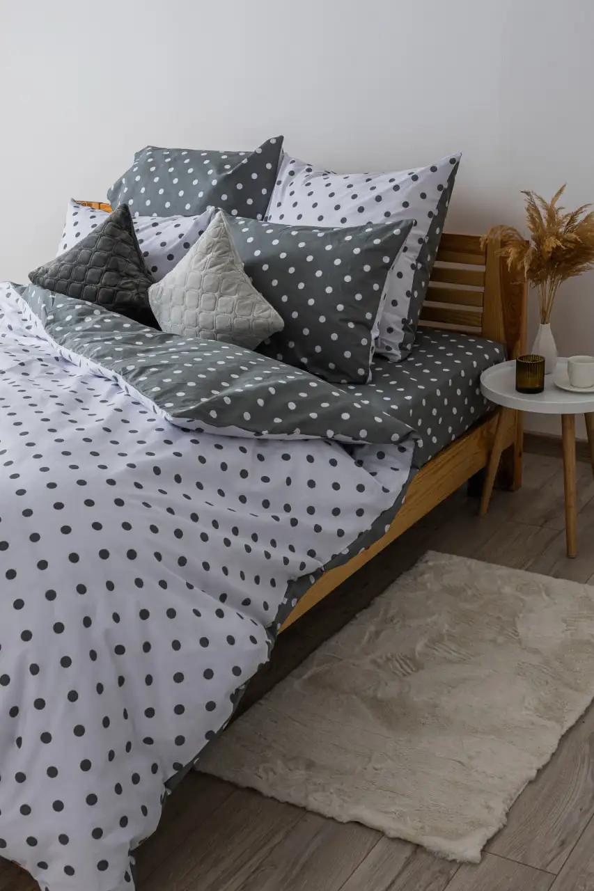 Комплект постільної білизни ТЕП Grey Dots, полуторна - Фото 4 Комплект постільної білизни ТЕП Grey Dots, полуторна - Фото 4