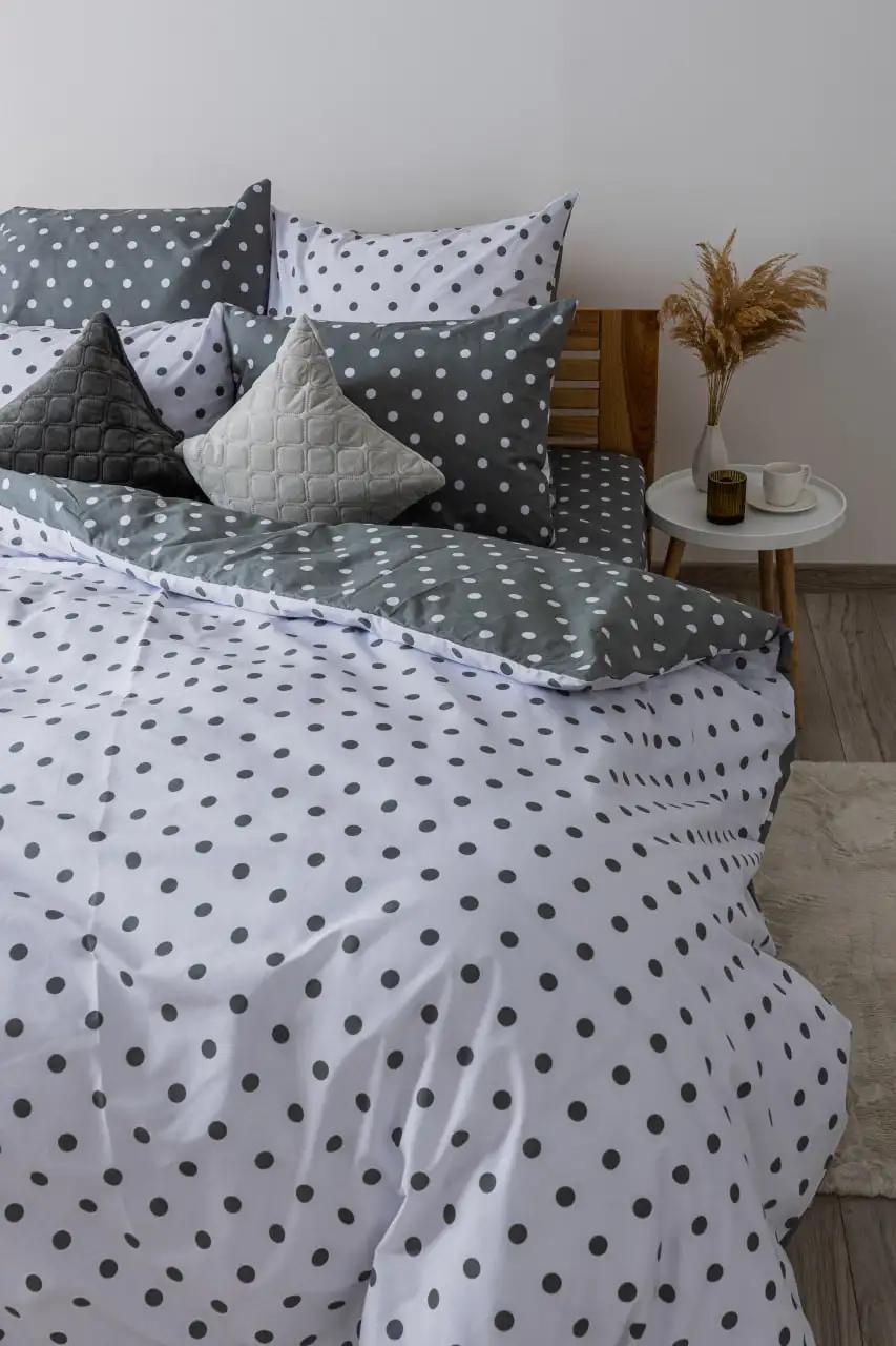 Комплект постільної білизни ТЕП Grey Dots, полуторна - Фото 5 Комплект постільної білизни ТЕП Grey Dots, полуторна - Фото 5