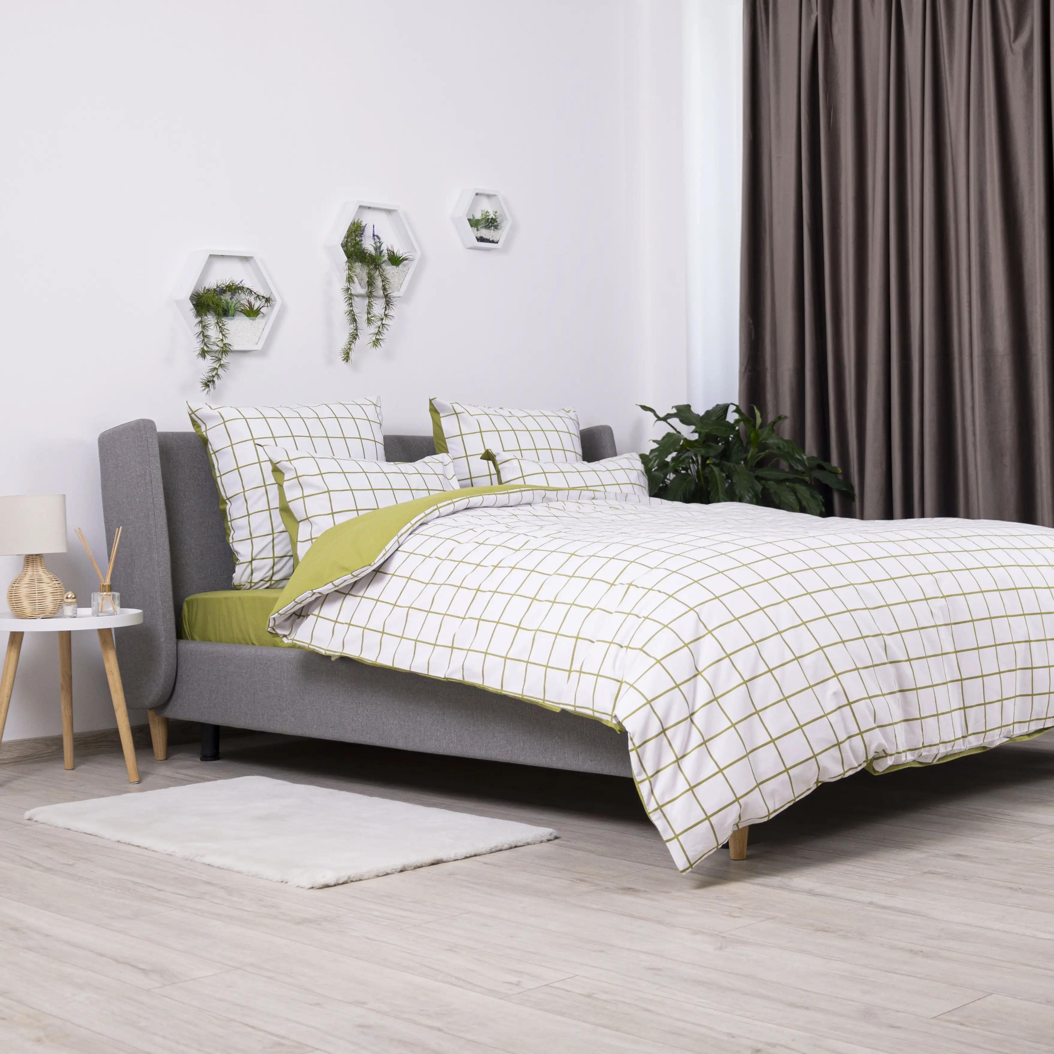 Постільна білизна "ТЕП" Olive Check, 70x70, полуторна - Фото 4 Постільна білизна "ТЕП" Olive Check, 70x70, полуторна - Фото 4