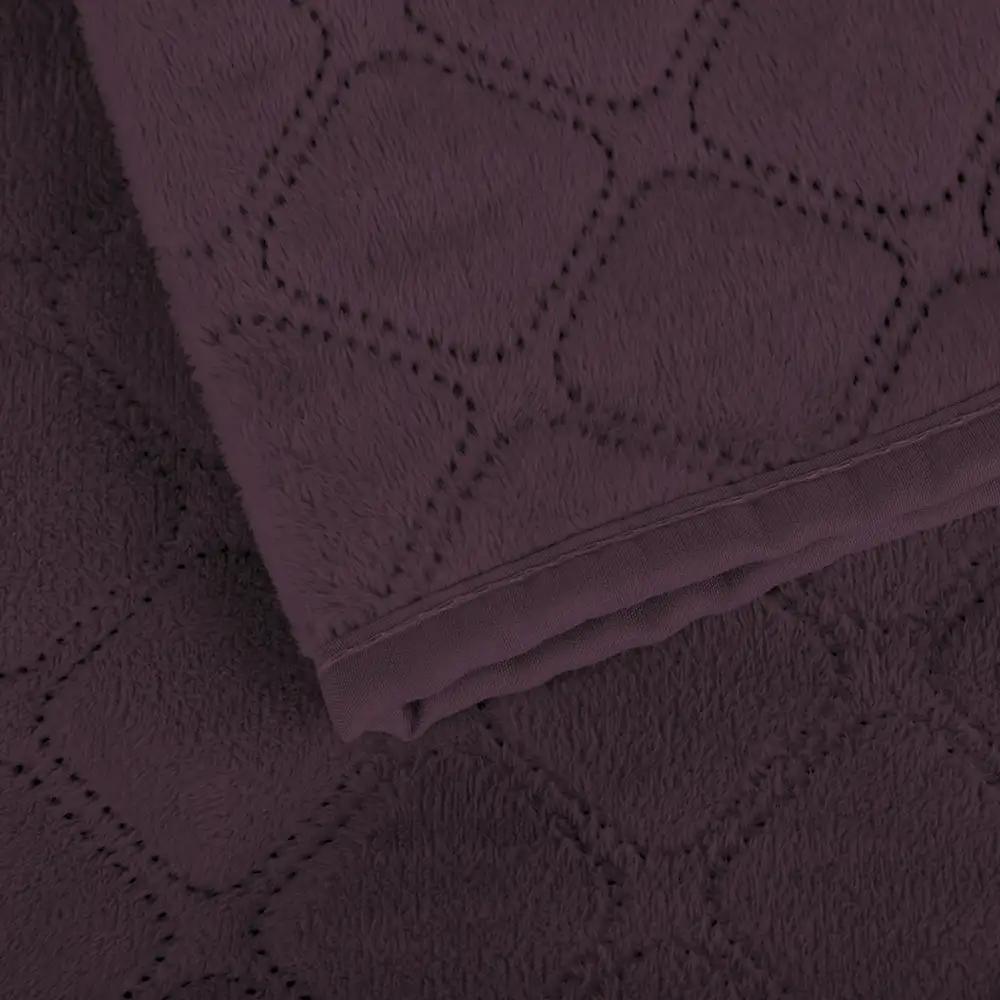 Покривало ТЕП "VELOUR" Бордо/Ромб круглий, 150x210 - Фото 6 Покривало ТЕП "VELOUR" Бордо/Ромб круглий, 150x210 - Фото 6