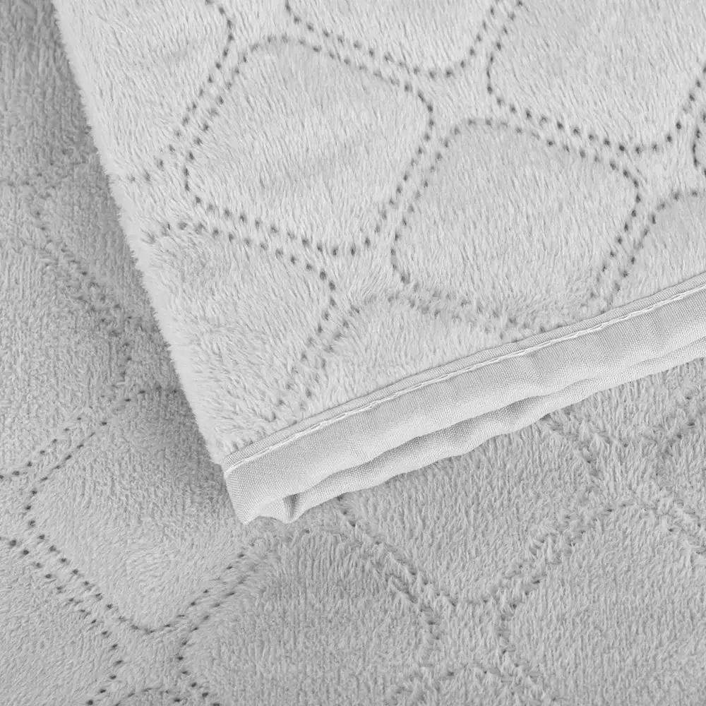 Покривало ТЕП "VELOUR" Світло-сіре/Ромб круглий, 150x210 - Фото 6 Покривало ТЕП "VELOUR" Світло-сіре/Ромб круглий, 150x210 - Фото 6