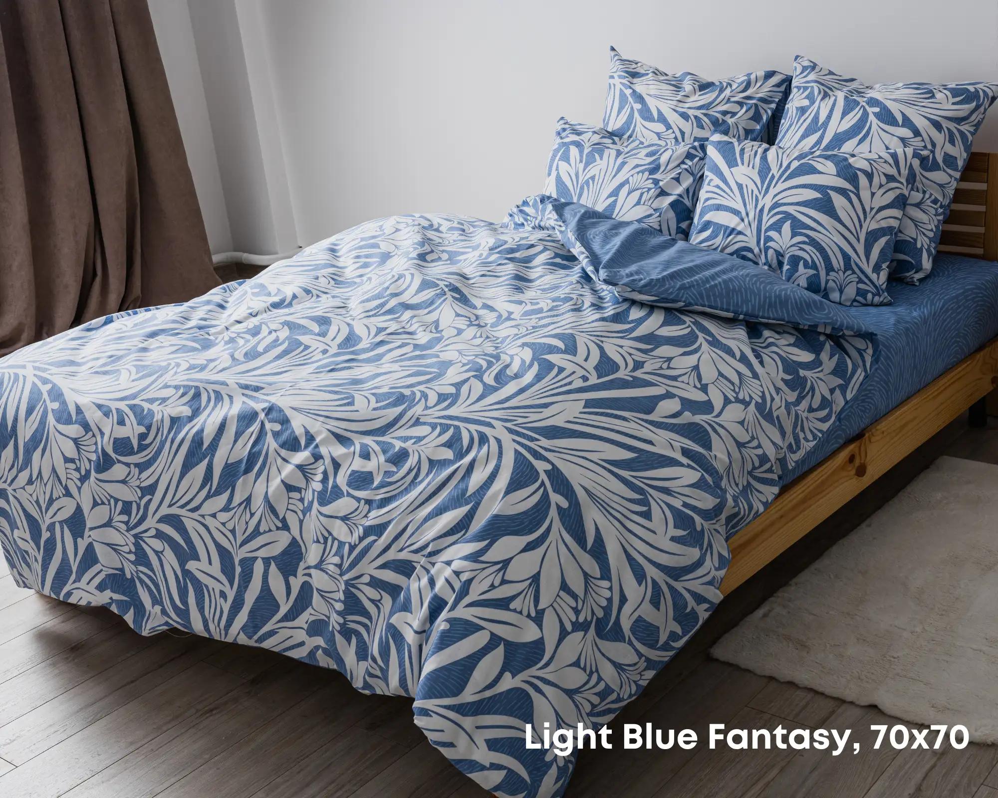 Постільна білизна ТЕП "Soft dreams" Light Blue Fantasy, 70x70, полуторна - Фото 2 Постільна білизна ТЕП "Soft dreams" Light Blue Fantasy, 70x70, полуторна - Фото 2