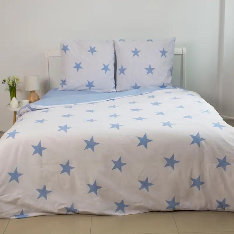 Постільна білизна ТЕП "Soft dreams" Morning Star Blue, 70x70, полуторна - Фото 2 Постільна білизна ТЕП "Soft dreams" Morning Star Blue, 70x70, полуторна - Фото 2