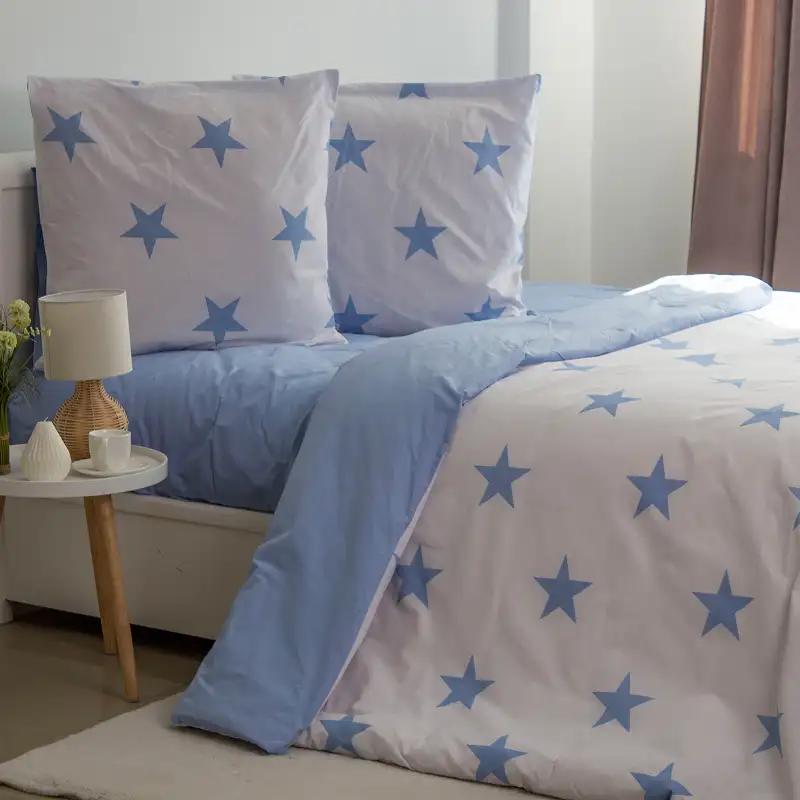 Постільна білизна ТЕП "Soft dreams" Morning Star Blue, 70x70, полуторна - Фото 3 Постільна білизна ТЕП "Soft dreams" Morning Star Blue, 70x70, полуторна - Фото 3