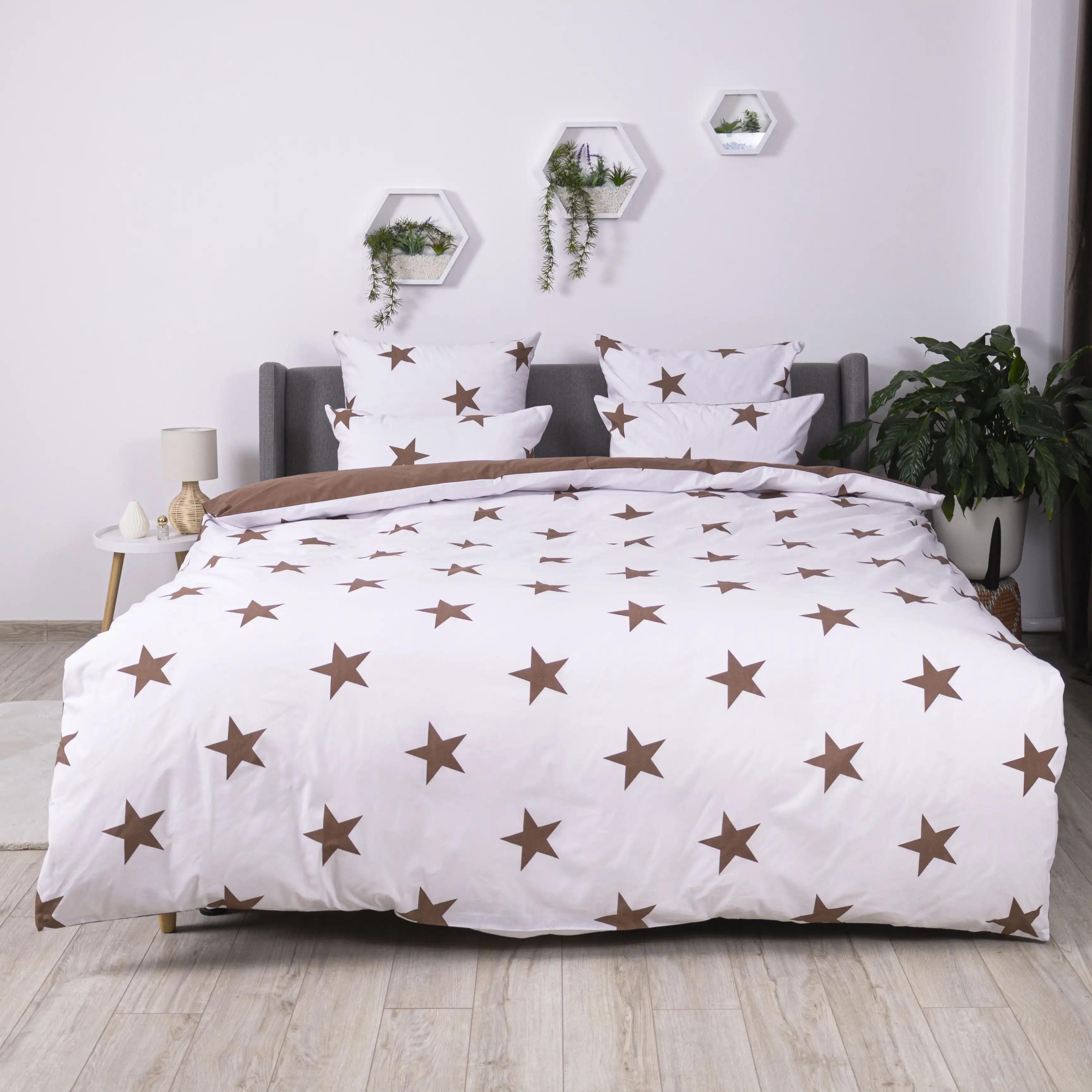 Постільна білизна ТЕП "Soft dreams" Morning Star Cappuccino, 70x70, полуторна - Фото 2 Постільна білизна ТЕП "Soft dreams" Morning Star Cappuccino, 70x70, полуторна - Фото 2