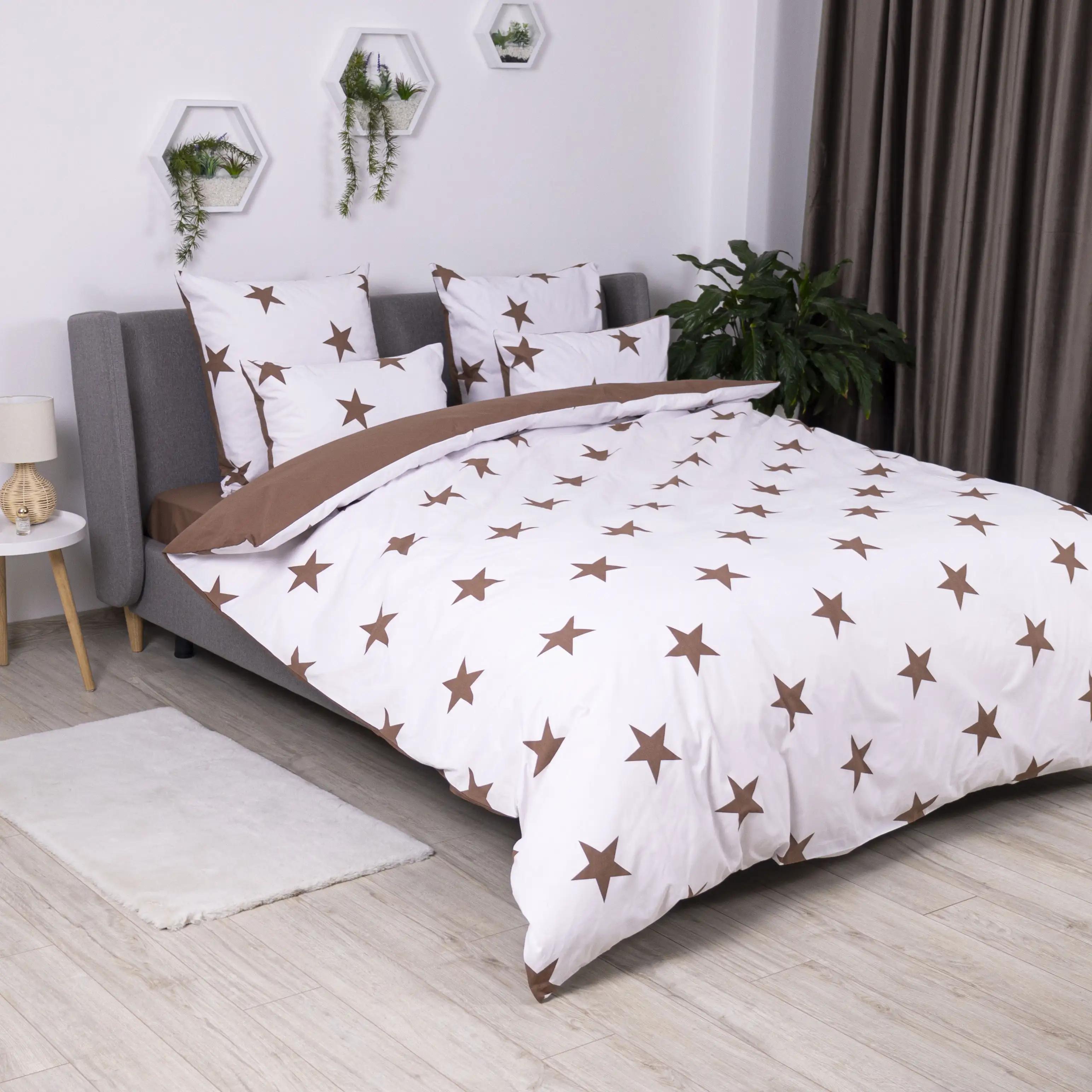 Постільна білизна ТЕП "Soft dreams" Morning Star Cappuccino, 70x70, полуторна - Фото 3 Постільна білизна ТЕП "Soft dreams" Morning Star Cappuccino, 70x70, полуторна - Фото 3