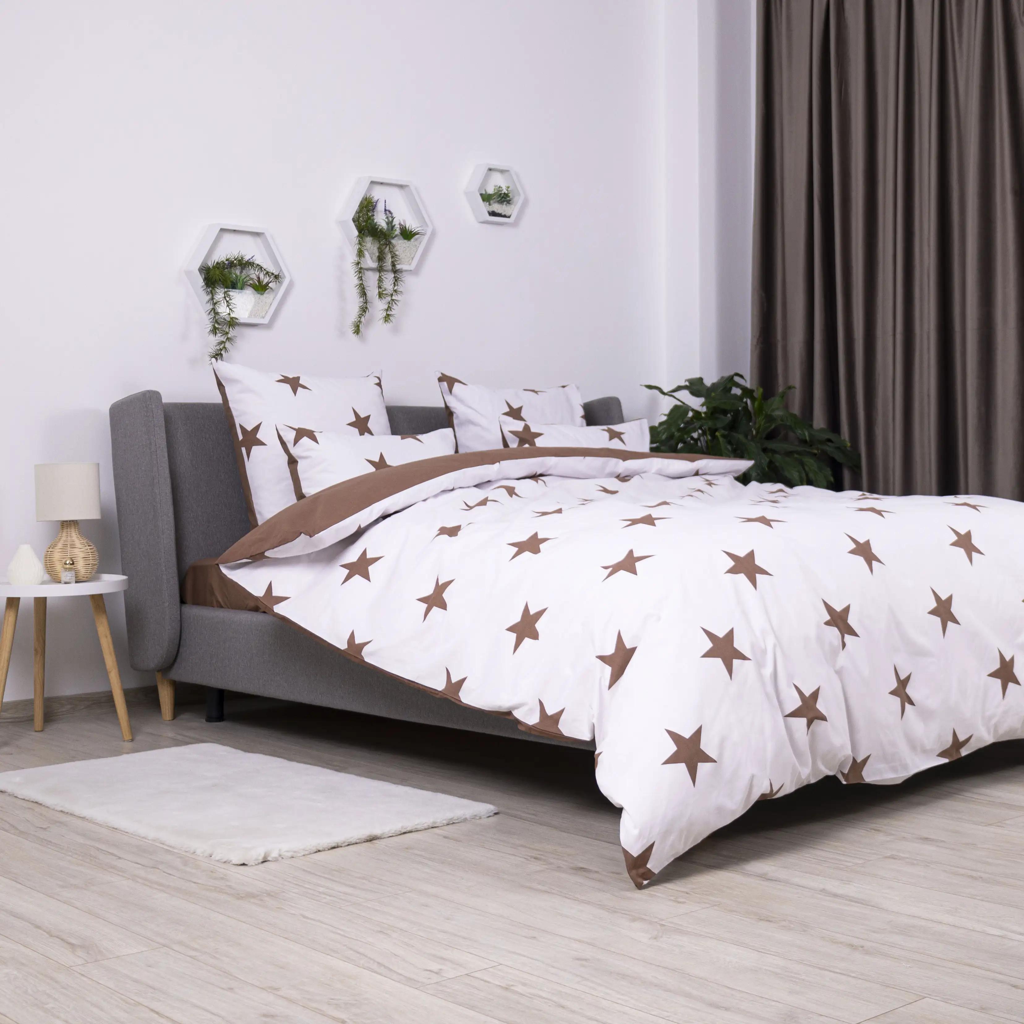 Постільна білизна ТЕП "Soft dreams" Morning Star Cappuccino, 70x70, полуторна - Фото 4 Постільна білизна ТЕП "Soft dreams" Morning Star Cappuccino, 70x70, полуторна - Фото 4