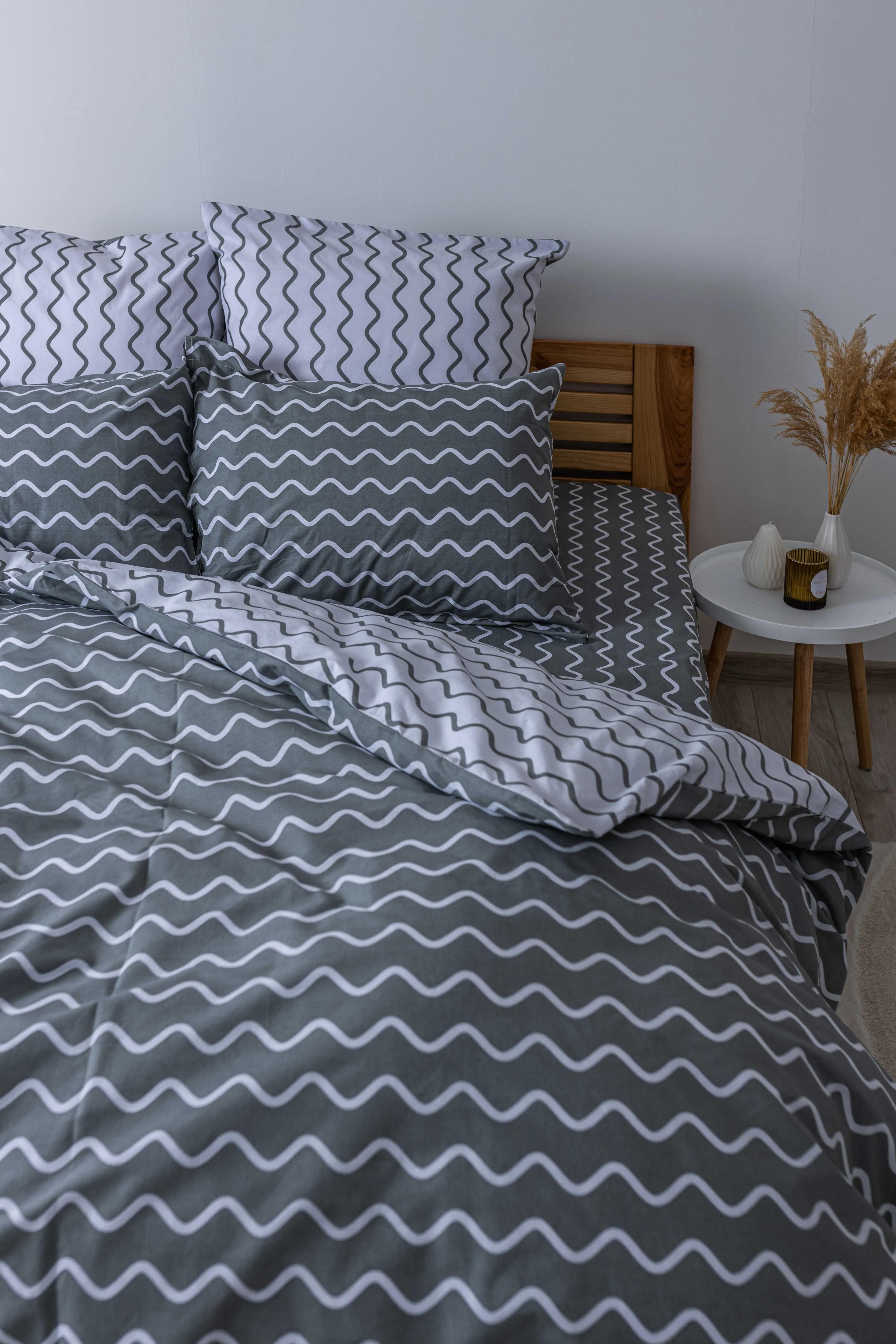 Комплект постільної білизни ТЕП "Happy Sleep" Pearl Dream - GREY, полуторна - Фото 4 Комплект постільної білизни ТЕП "Happy Sleep" Pearl Dream - GREY, полуторна - Фото 4