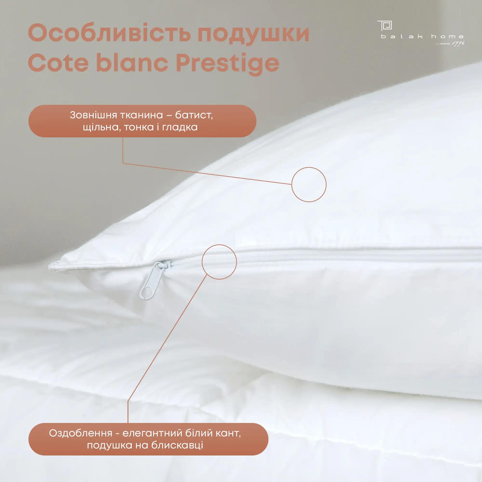 Подушка COTE BLANC "PRESTIGE", 40x60 - Фото 3 Подушка COTE BLANC "PRESTIGE", 40x60 - Фото 3