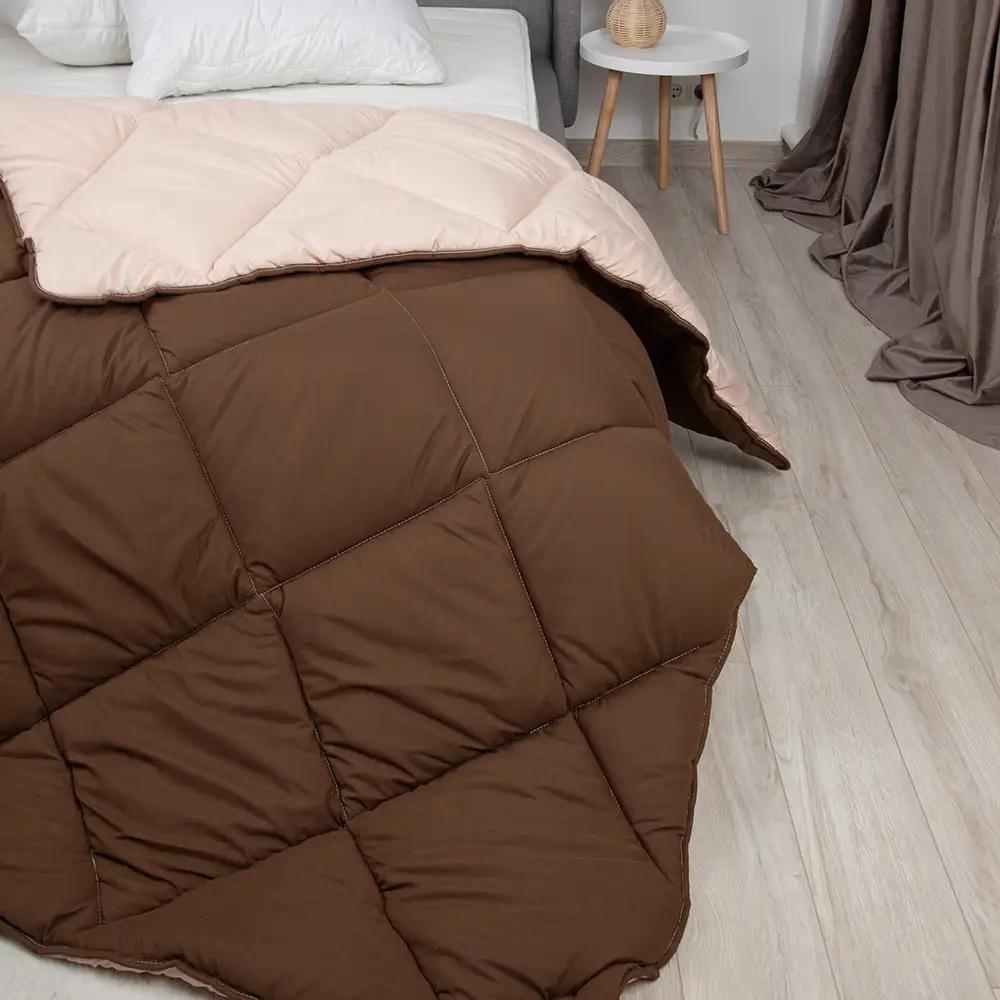 Ковдра "ALASKA" (450г/м2) Коричнева комбінована, 150x205 - Фото 2 Ковдра "ALASKA" (450г/м2) Коричнева комбінована, 150x205 - Фото 2