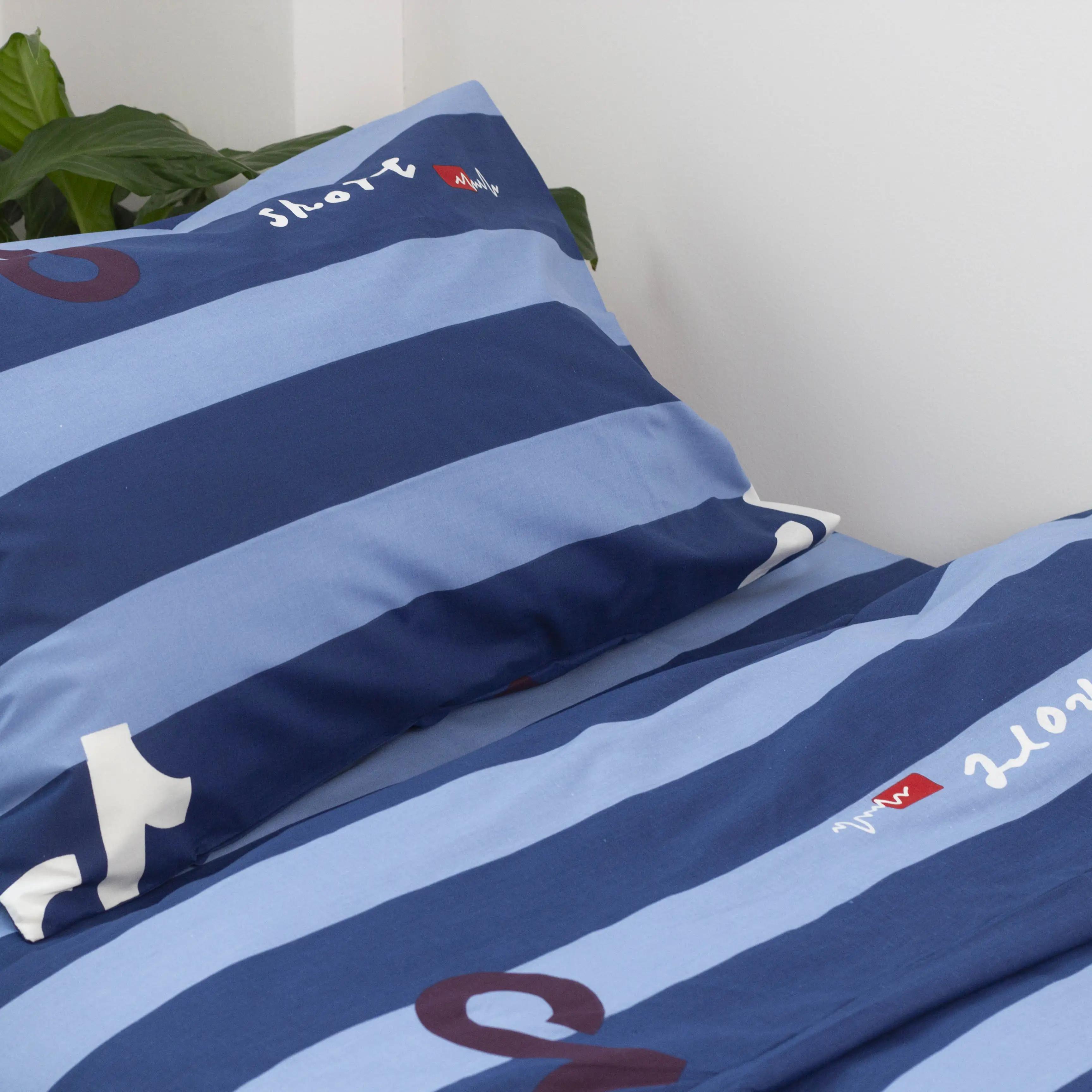 Постільна білизна ТЕП "Soft dreams" Line Blue 50x70, підліткова - Фото 2 Постільна білизна ТЕП "Soft dreams" Line Blue 50x70, підліткова - Фото 2