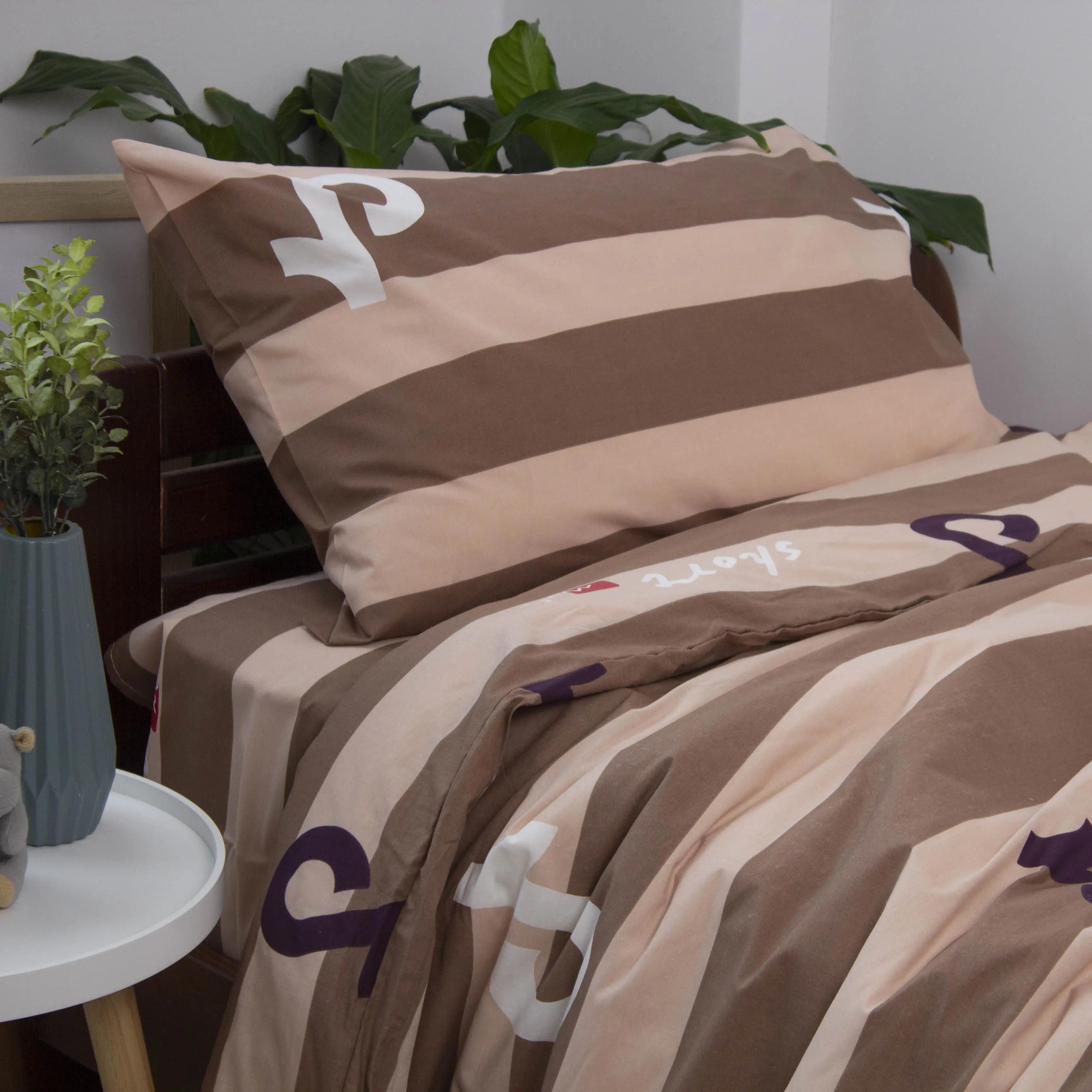 Постільна білизна ТЕП "Soft dreams" Line Brown 50x70, підліткова - Фото 3 Постільна білизна ТЕП "Soft dreams" Line Brown 50x70, підліткова - Фото 3