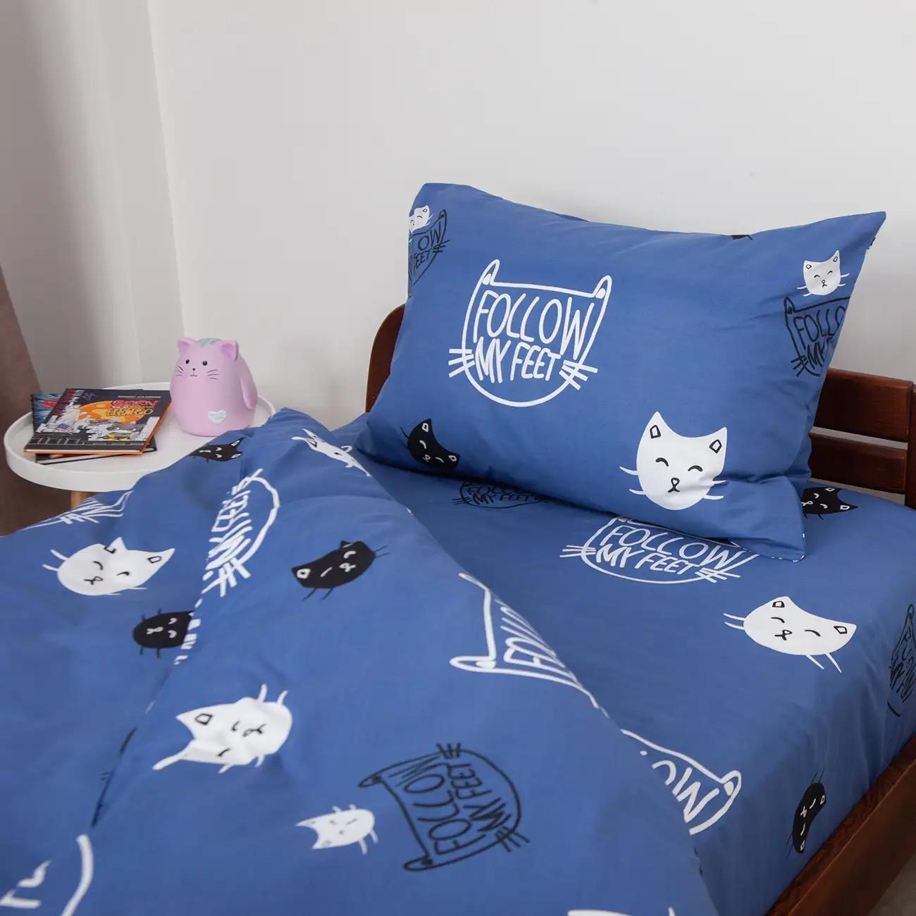 Постільна білизна ТЕП "Soft dreams" Кошенятка (сині), 50x70, підліткова - Фото 5 Постільна білизна ТЕП "Soft dreams" Кошенятка (сині), 50x70, підліткова - Фото 5