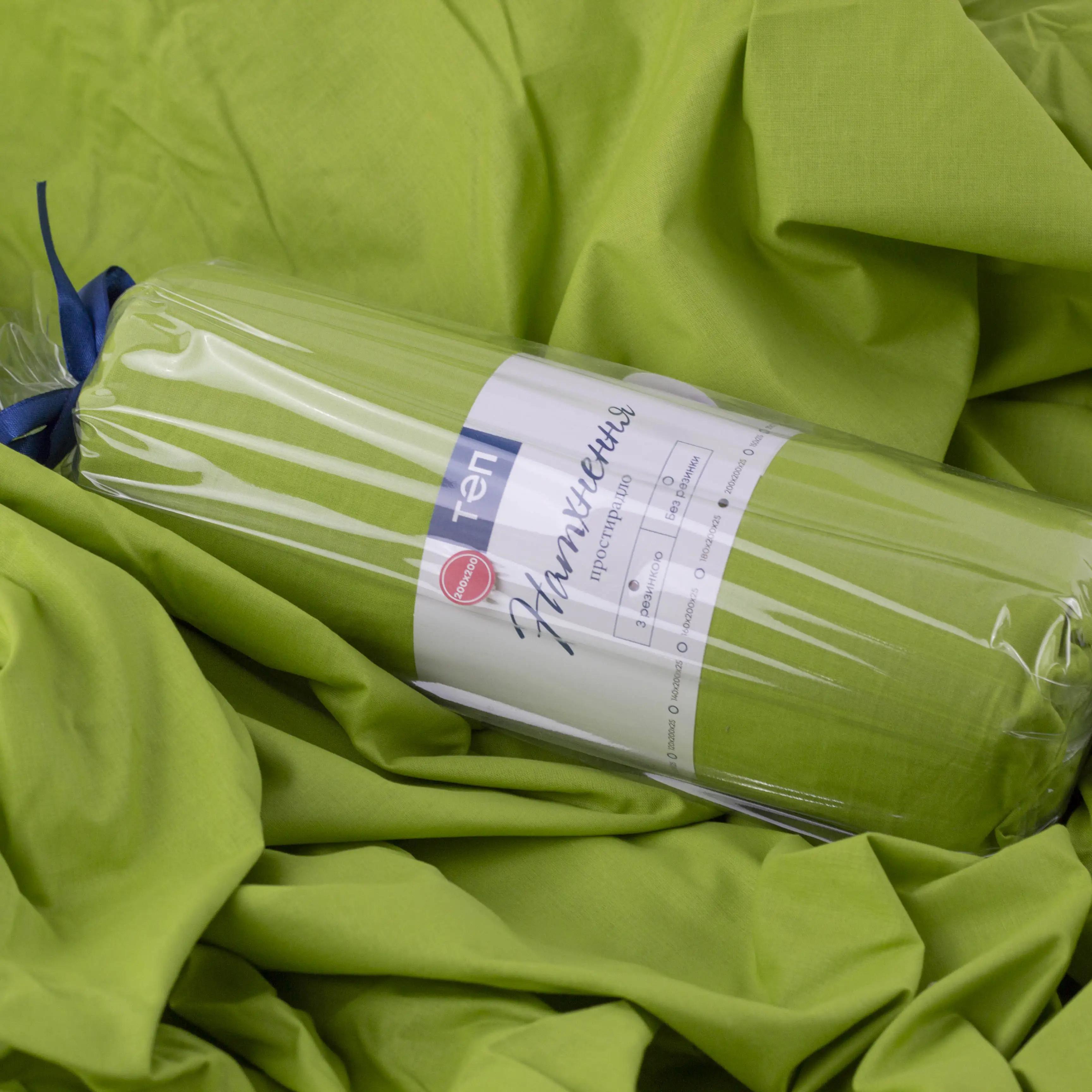 Простирадло "НАТХНЕННЯ" з резинкою Herbal Green, 90x200 - Фото 6 Простирадло "НАТХНЕННЯ" з резинкою Herbal Green, 90x200 - Фото 6