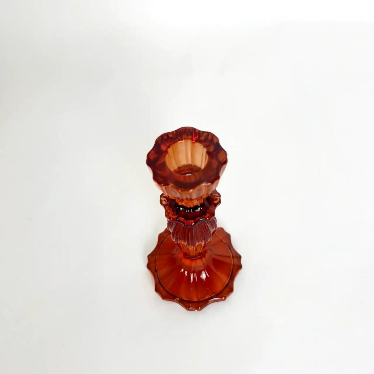 Підсвічник «Amber Home», 15 см, скло, мідний - Фото 2 Підсвічник «Amber Home», 15 см, скло, мідний - Фото 2