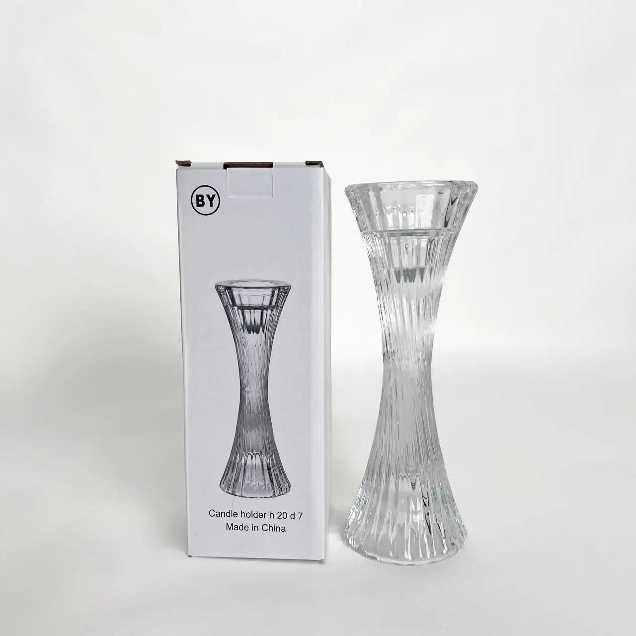 Підсвічник «Glass Light», 20 см, скло, прозорий - Фото 2 Підсвічник «Glass Light», 20 см, скло, прозорий - Фото 2