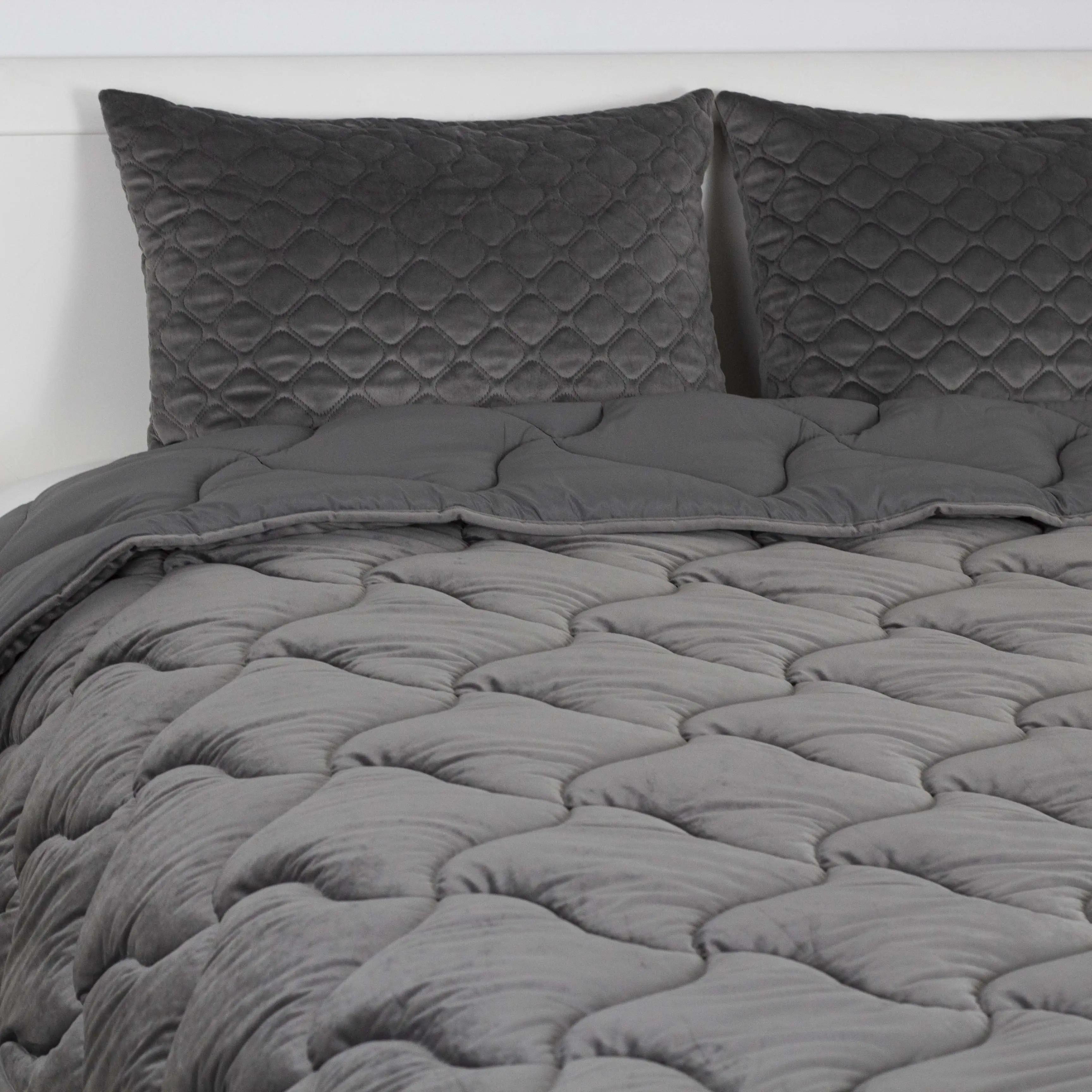 Ковдра ТЕП "VELOUR" Темно - сіра, 150x210 - Фото 4 Ковдра ТЕП "VELOUR" Темно - сіра, 150x210 - Фото 4