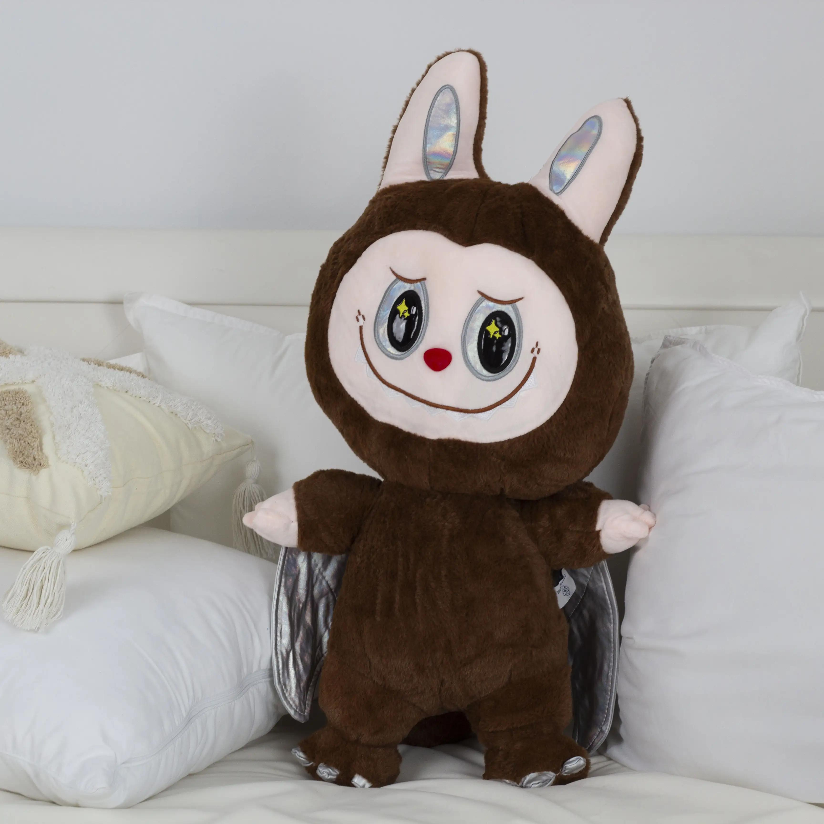 Подушка-іграшка LABUBU Brown Dragon з пледом — Brown Dragon Functional Warm Set - Фото 2 Подушка-іграшка LABUBU Brown Dragon з пледом — Brown Dragon Functional Warm Set - Фото 2