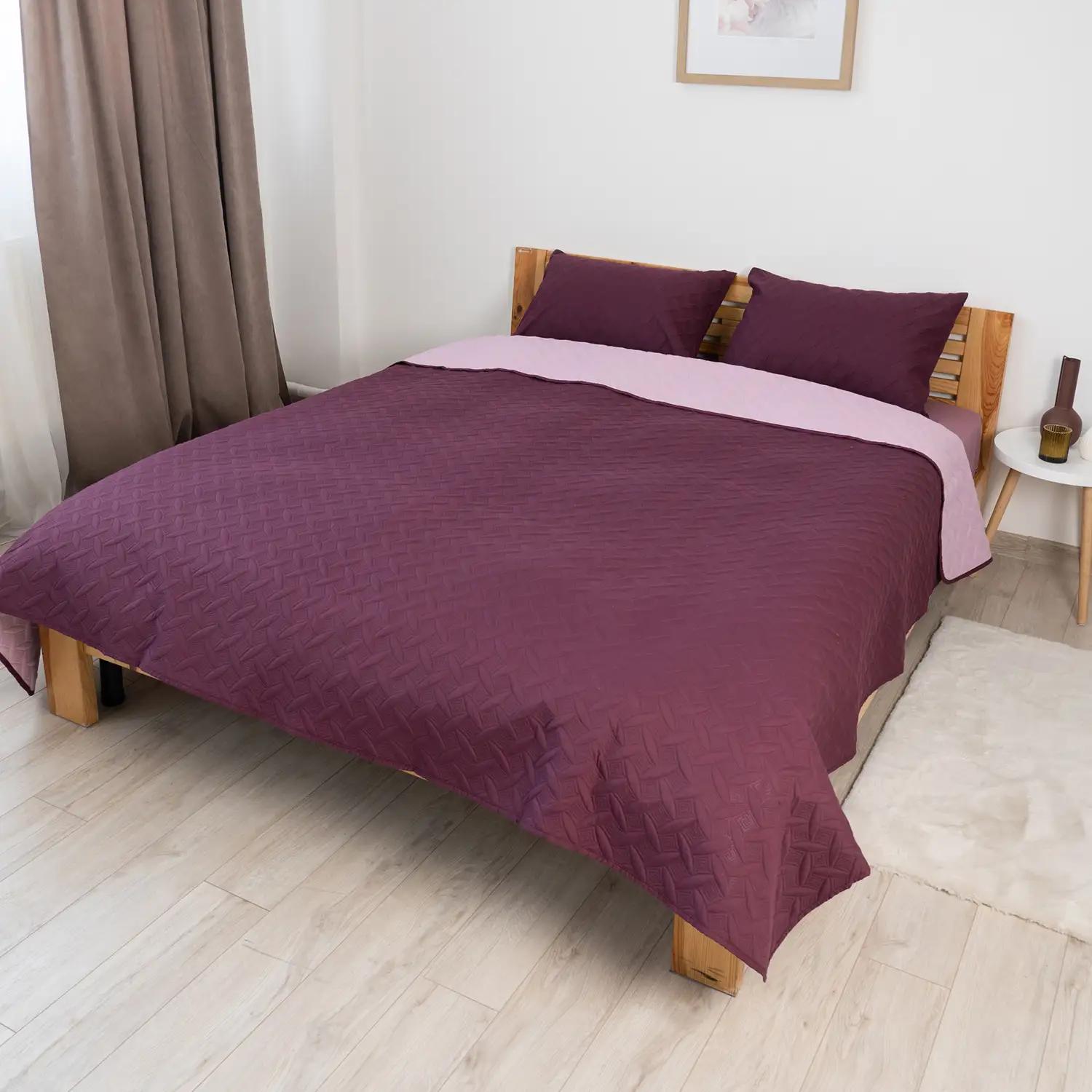 Покривало ТЕП "VINTAGE" 1 наволочка 50*70 см Бордове/Вінтаж Покривало ТЕП "VINTAGE" 1 наволочка 50*70 см Бордове/Вінтаж