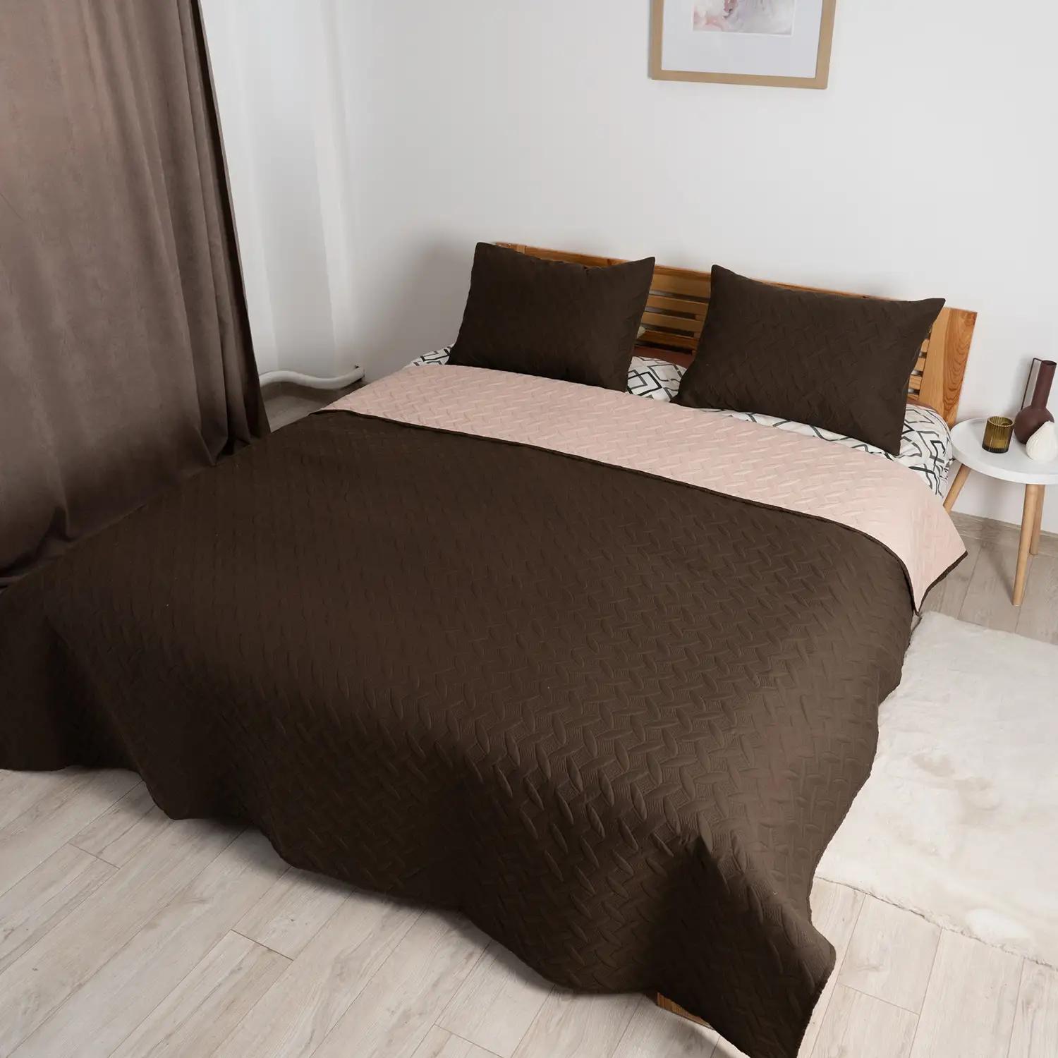 Покривало ТЕП "VINTAGE" 1 наволочка 50*70 см Коричневе/Вінтаж Покривало ТЕП "VINTAGE" 1 наволочка 50*70 см Коричневе/Вінтаж