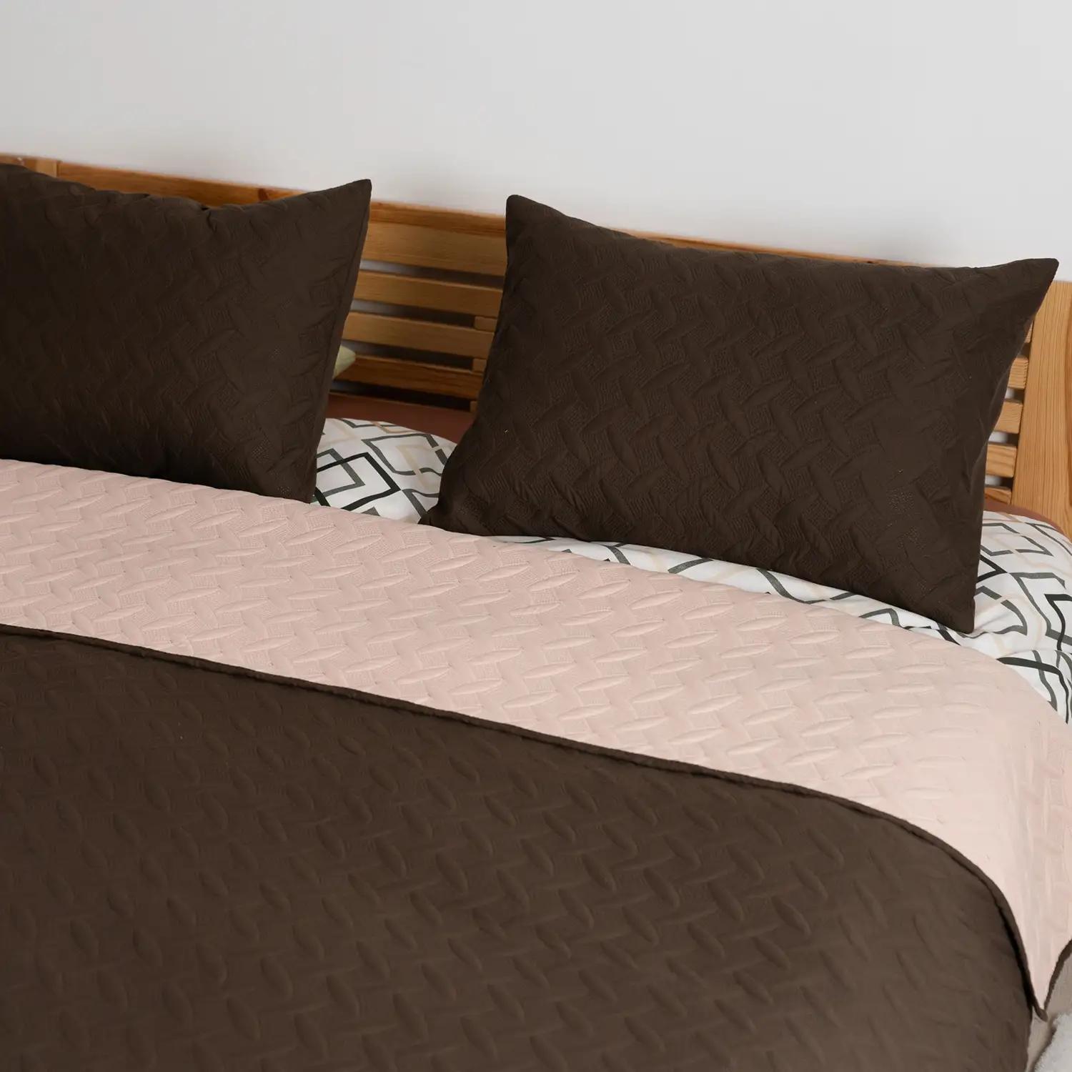 Покривало ТЕП "VINTAGE" 1 наволочка 50*70 см Коричневе/Вінтаж, 150x210 - Фото 2 Покривало ТЕП "VINTAGE" 1 наволочка 50*70 см Коричневе/Вінтаж, 150x210 - Фото 2