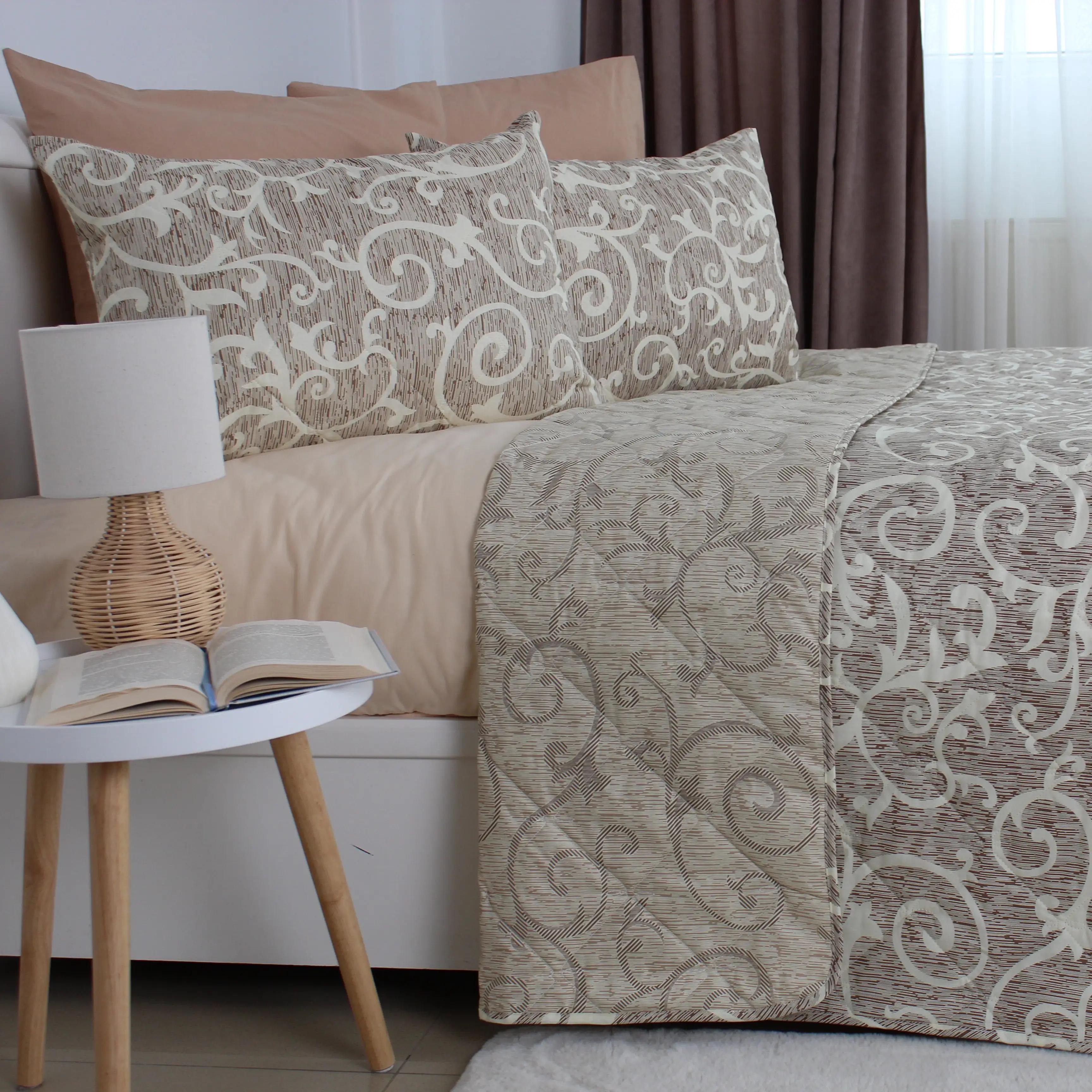 Покривало ТЕП "ELEGANT COTTON" 2 наволочки 50*70 см Beige and White, 220x240 - Фото 2 Покривало ТЕП "ELEGANT COTTON" 2 наволочки 50*70 см Beige and White, 220x240 - Фото 2