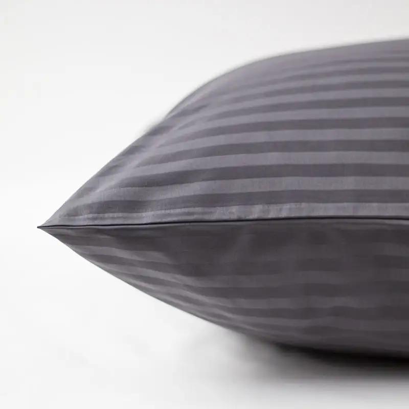 Комплект постільної білизни ТЕП "СТРАЙП САТИН PREMIUM" Graphite, євро - Фото 3 Комплект постільної білизни ТЕП "СТРАЙП САТИН PREMIUM" Graphite, євро - Фото 3