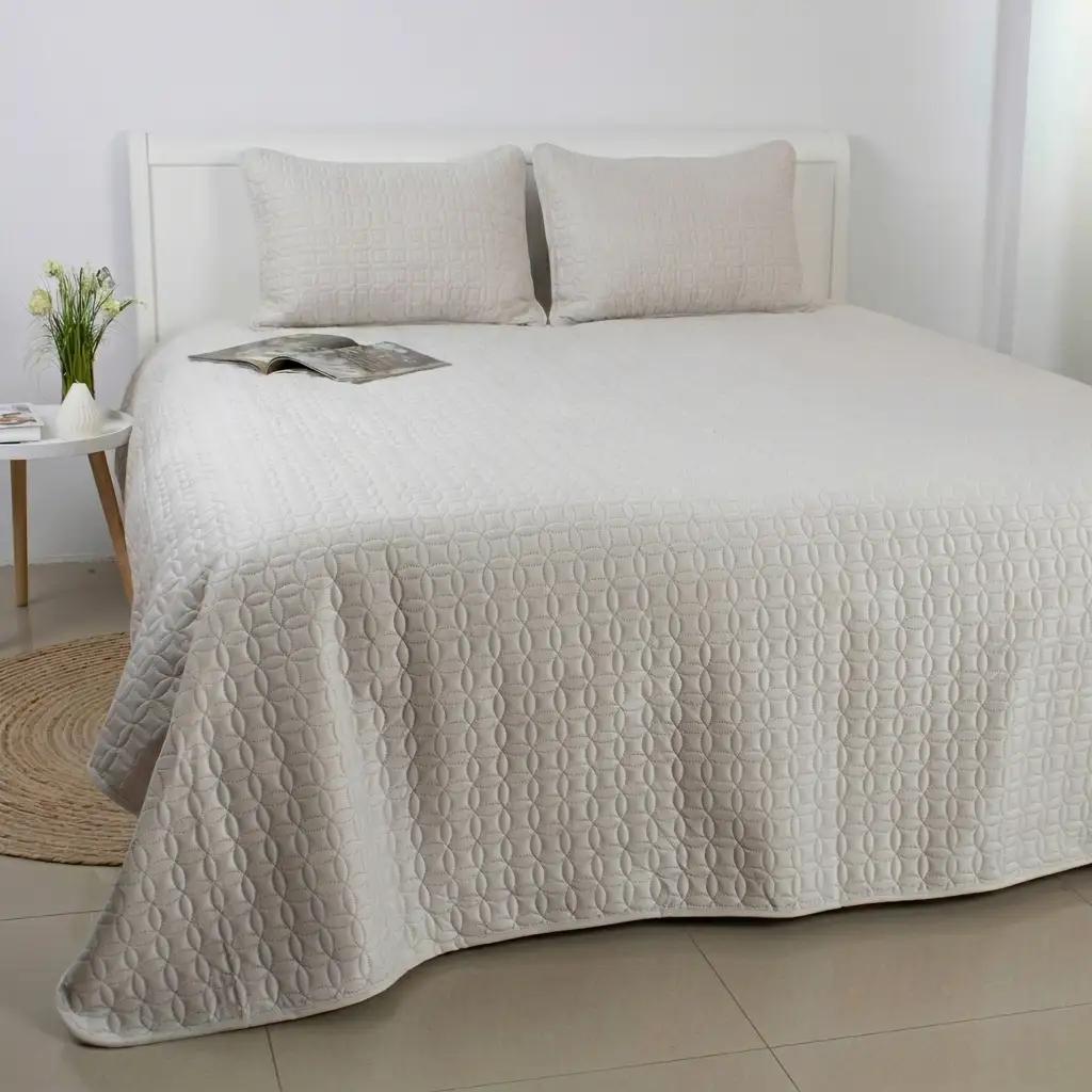 Покривало ТЕП "VELOUR" Світло-сірий/Мозаїка, 150x210 - Фото 2 Покривало ТЕП "VELOUR" Світло-сірий/Мозаїка, 150x210 - Фото 2